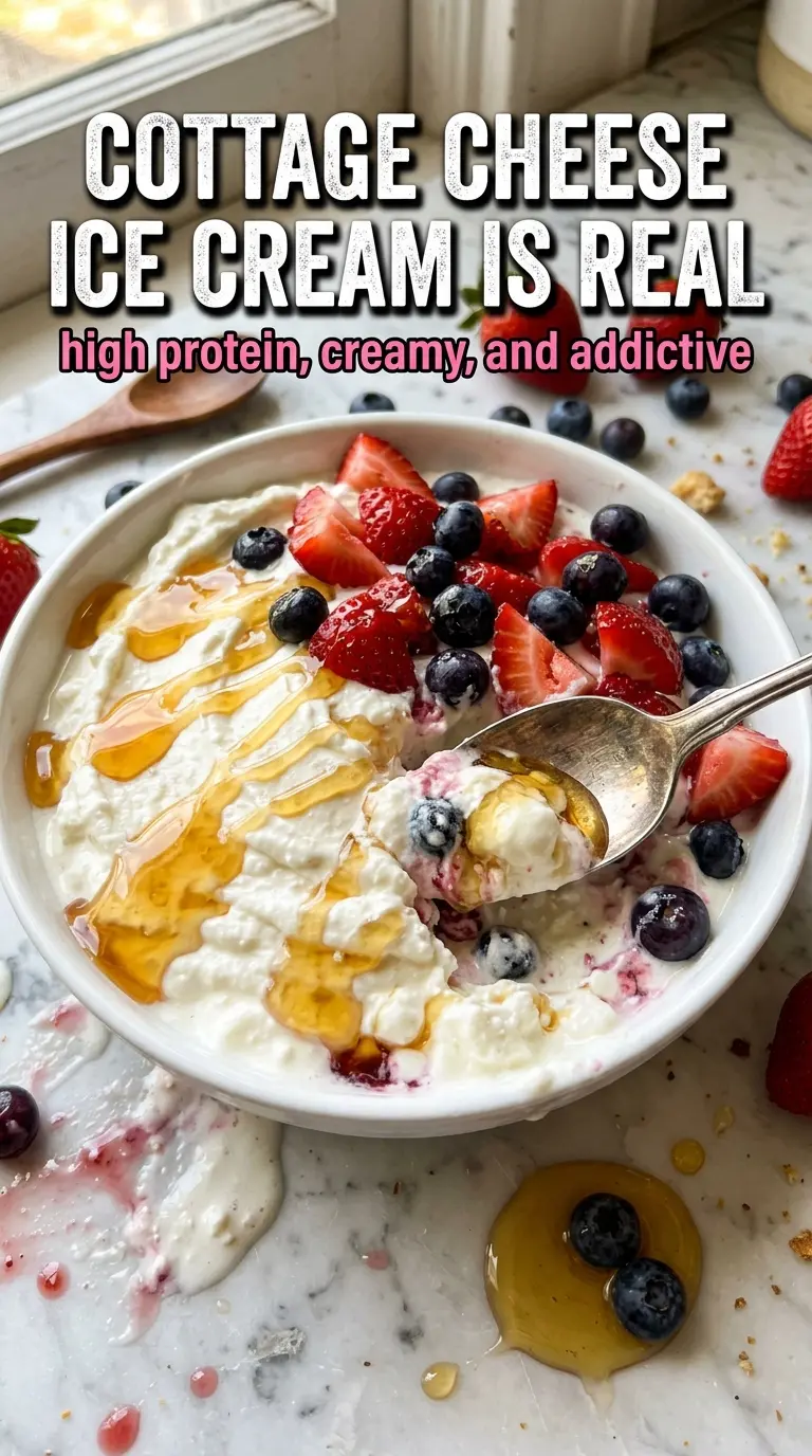 Scoop of homemade ice cream in a bowl