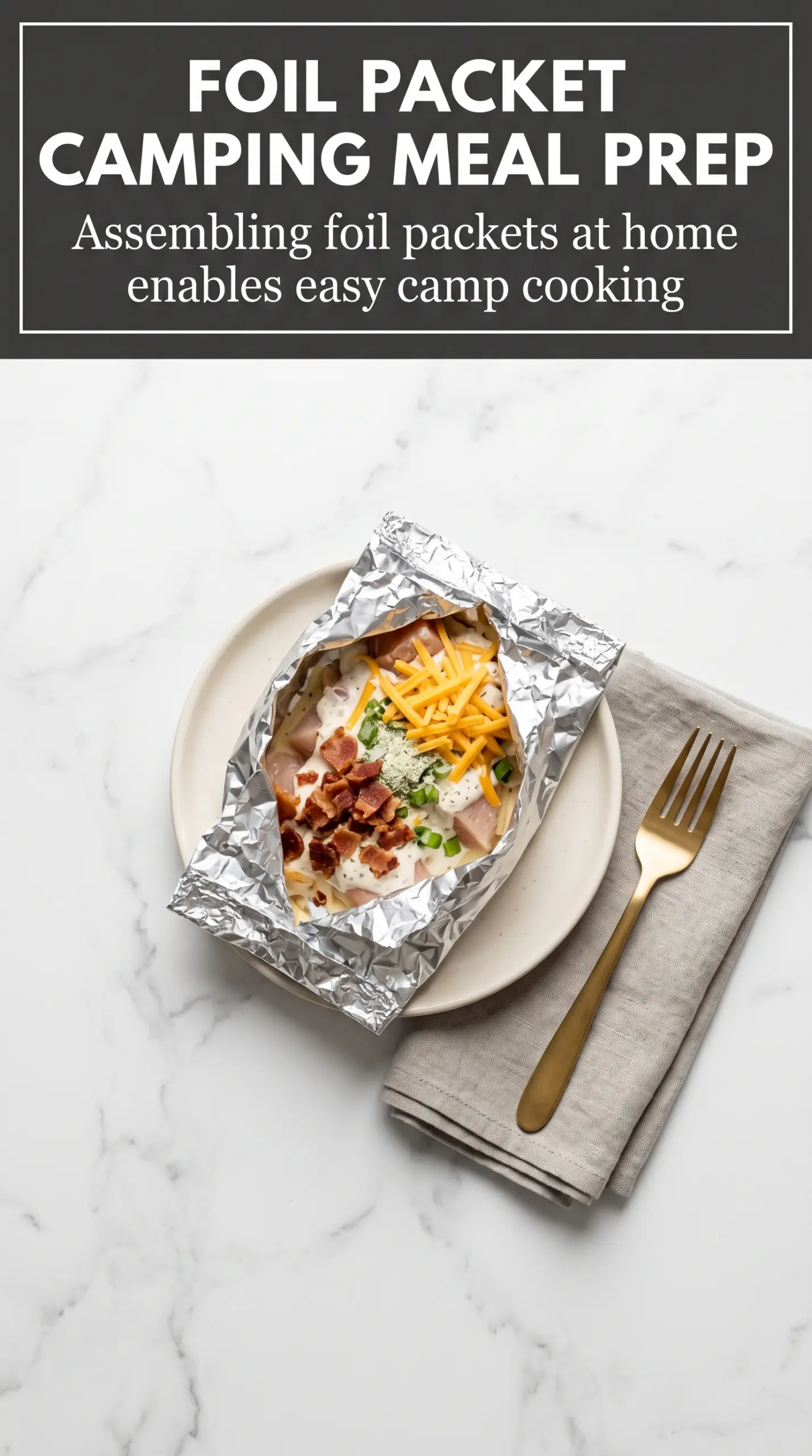 Crack Chicken Foil Packets creamy bacon ranch