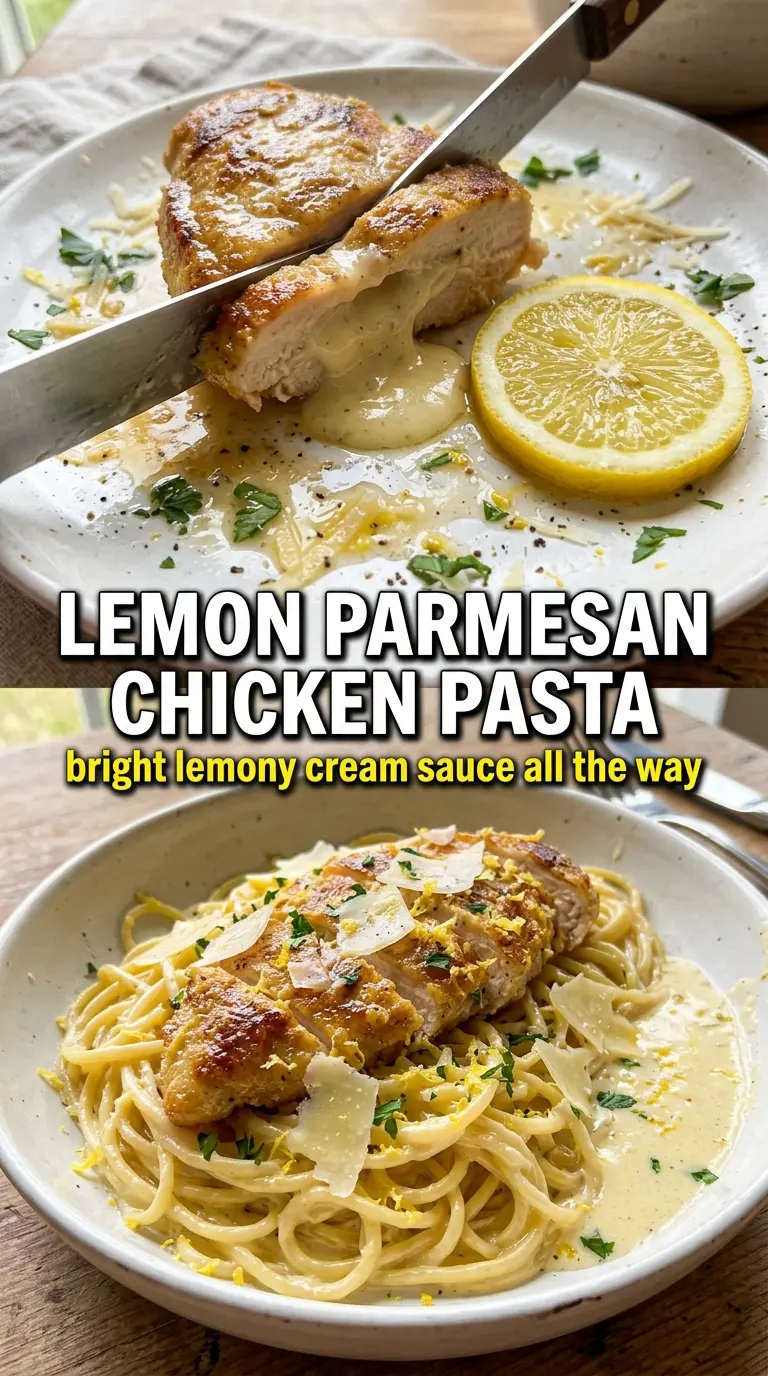 Creamy Parmesan Lemon Chicken creamy skillet bright