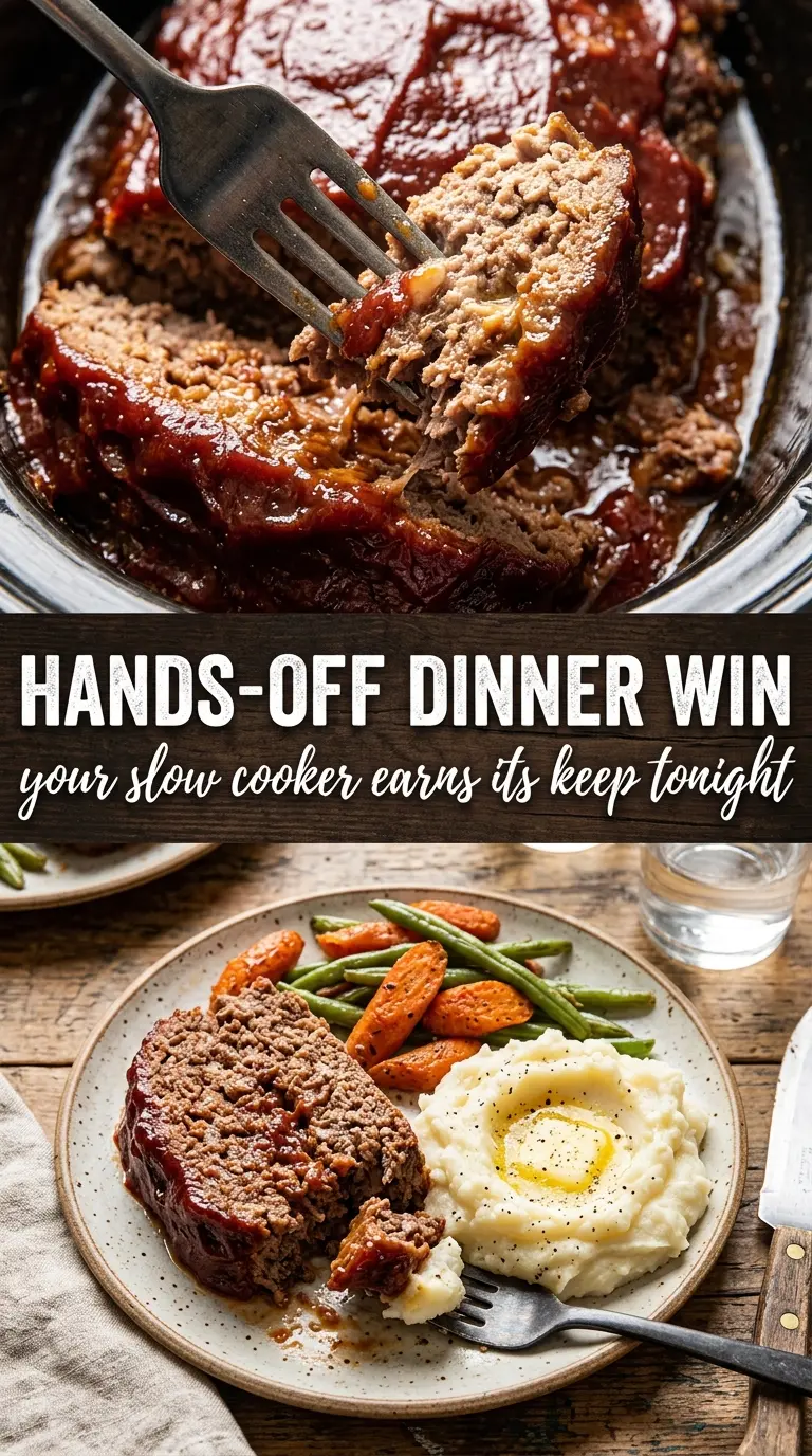 Cooked meatloaf with glaze