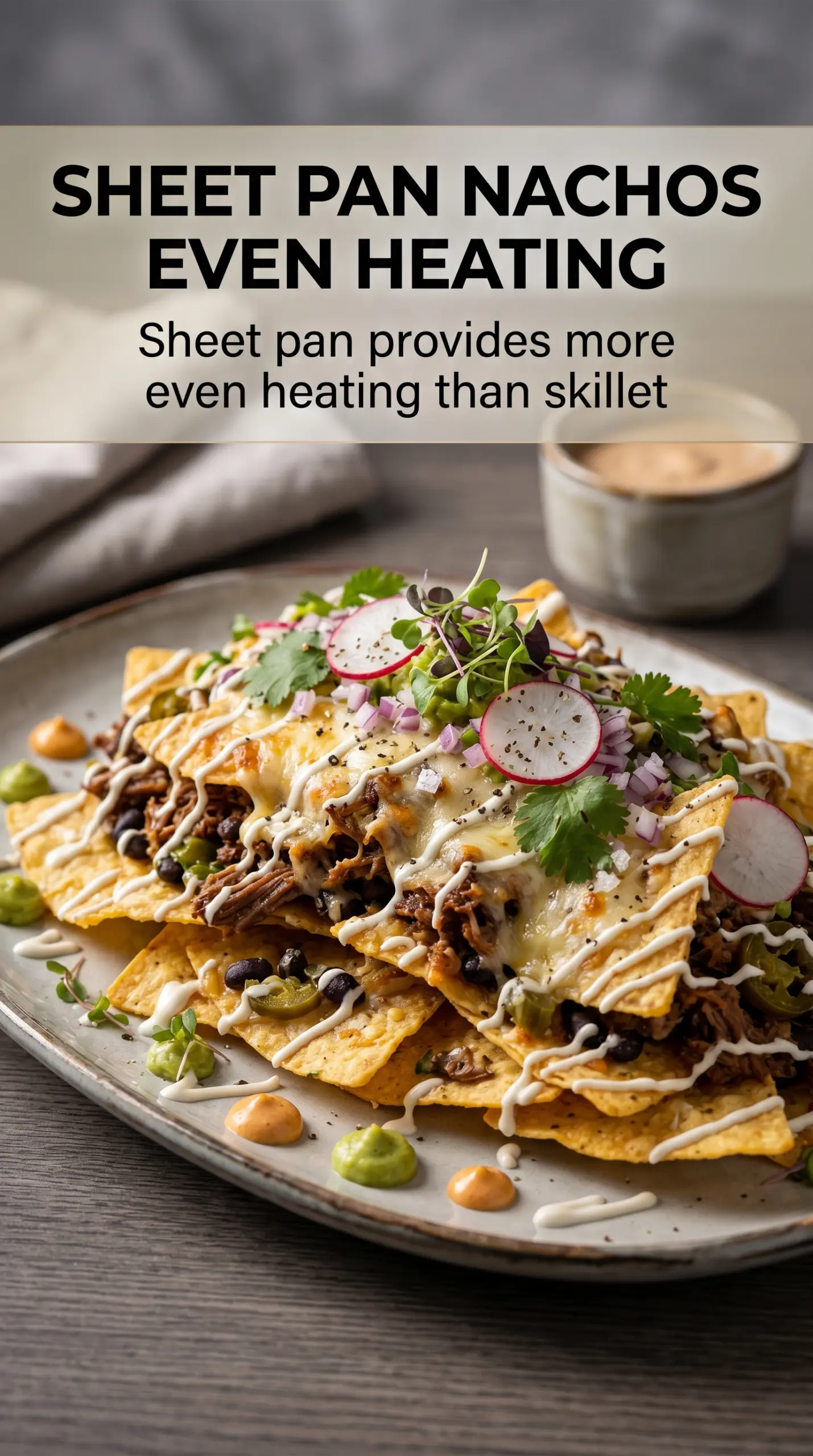Easy Nachos layered cheese beef