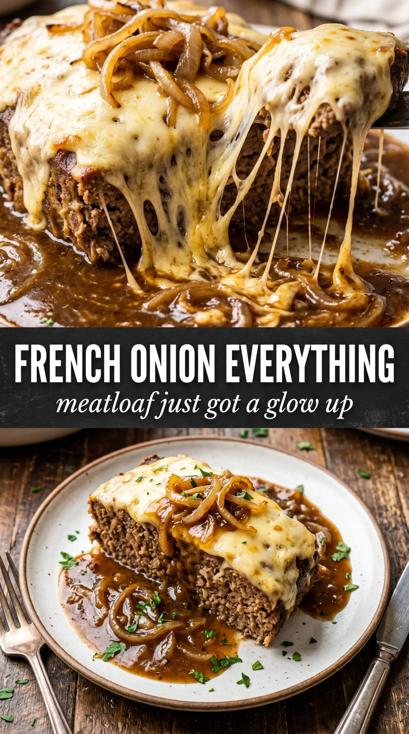 Cooked meatloaf with glaze
