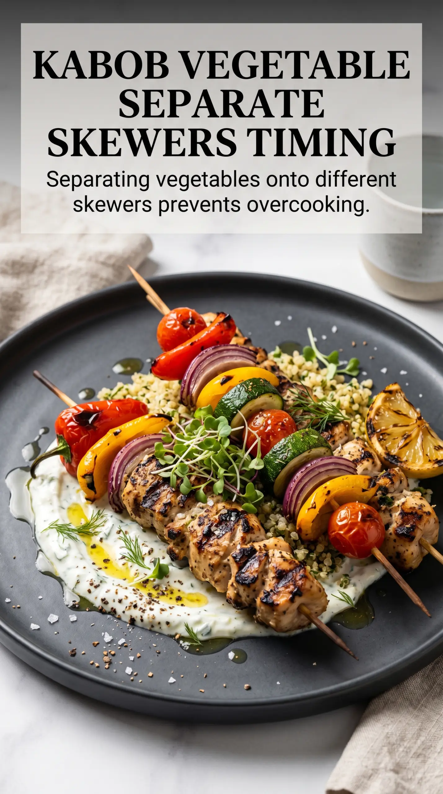 Greek Chicken Kabobs lemony grilled skewers tzatziki