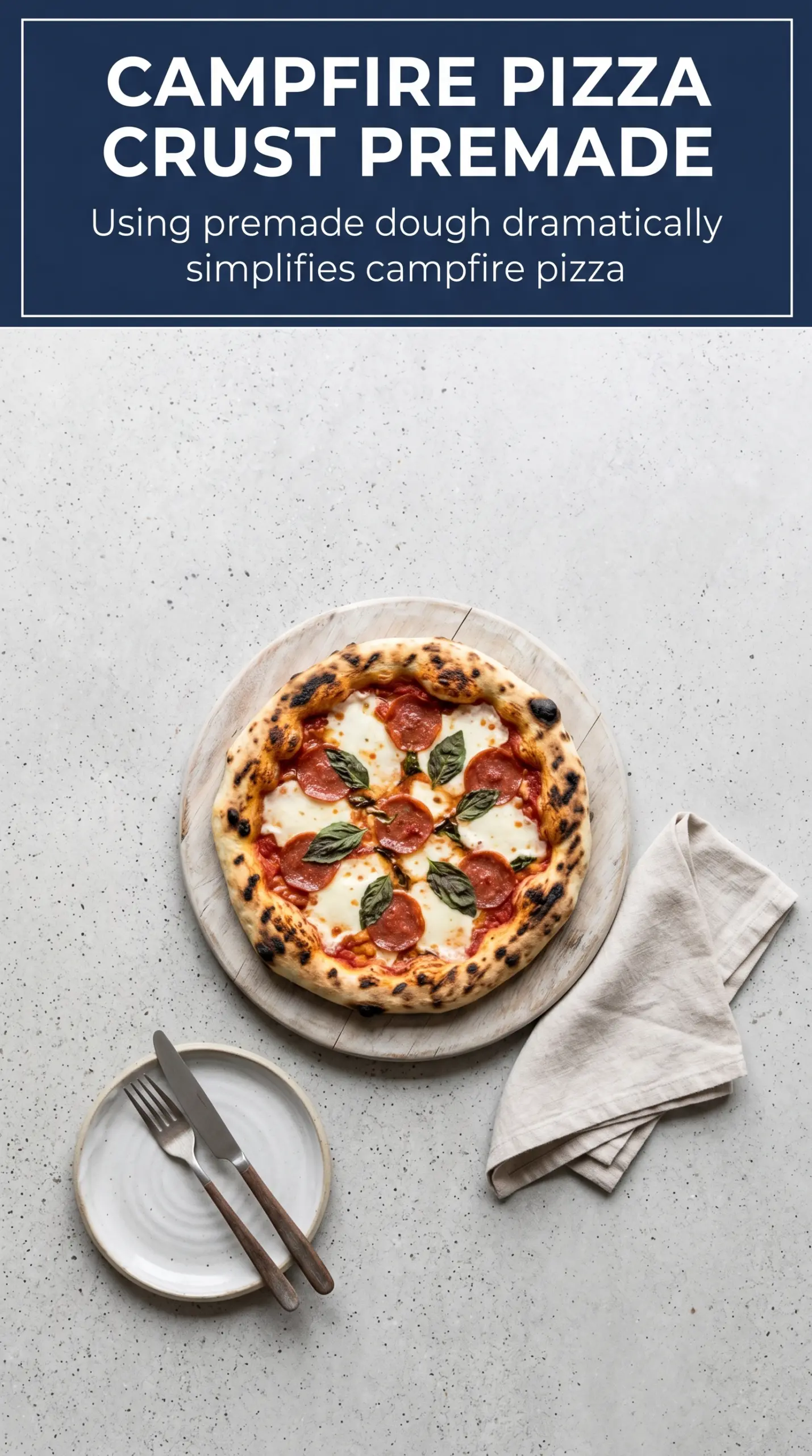 Grilled Campfire Pizza charred crust bubbly cheese