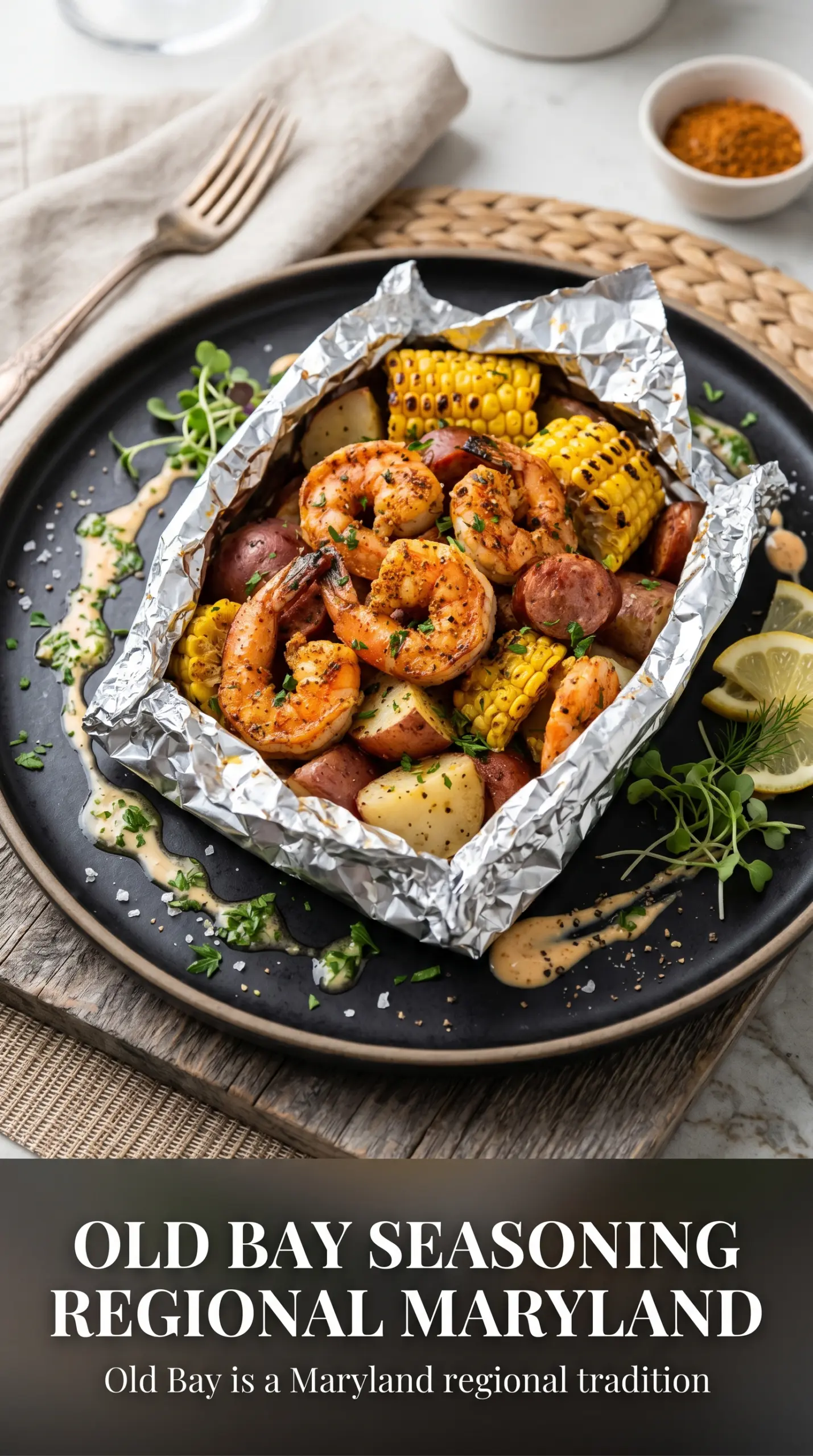 Grilled Shrimp Boil in Foil Packets colorful steam lemon wedges