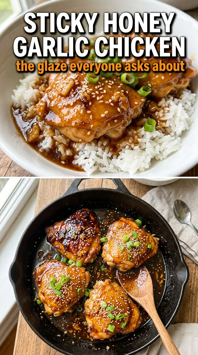 Honey Garlic Chicken sticky glazed chicken