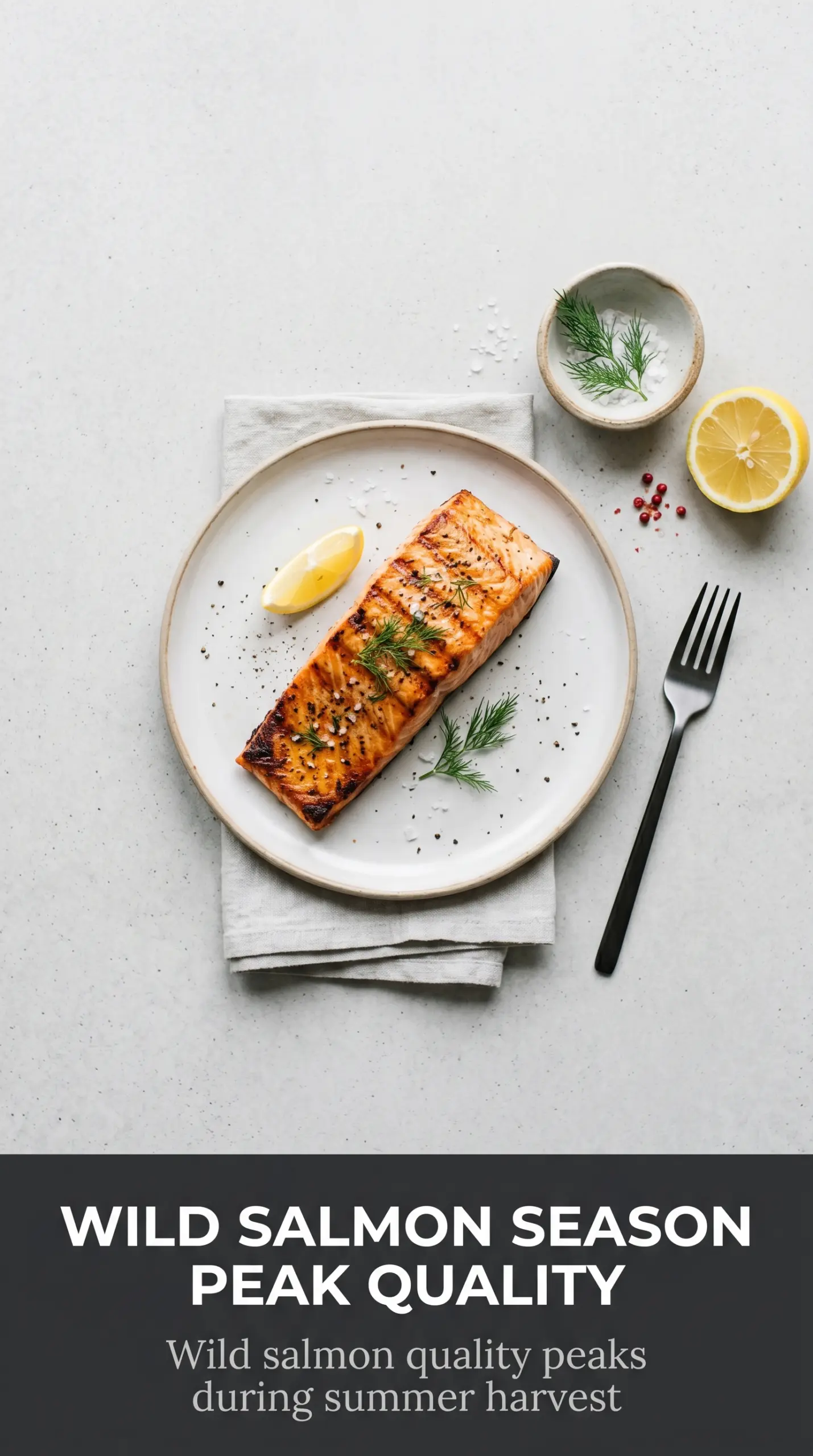 grilled salmon crisp skin tender lemon dill