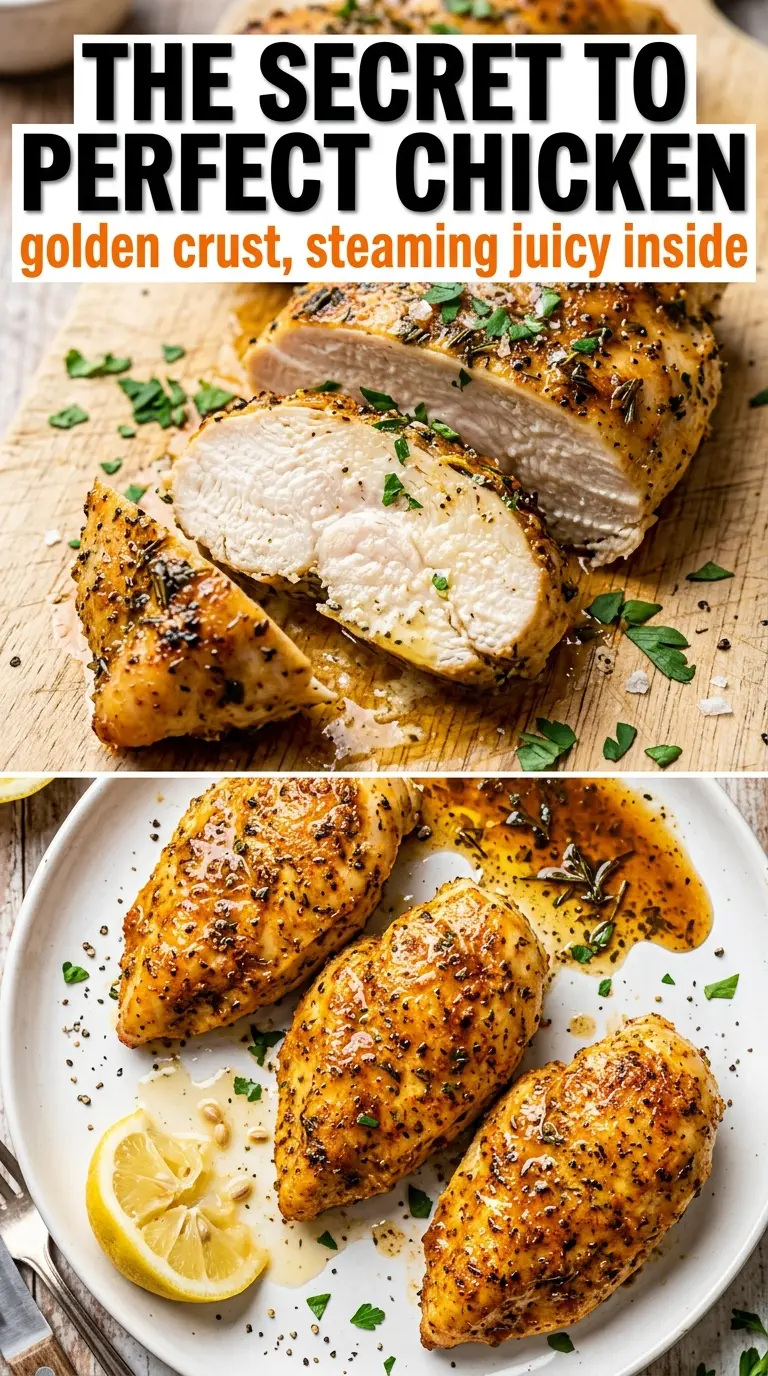 Baked Chicken Breasts golden herb crust juicy