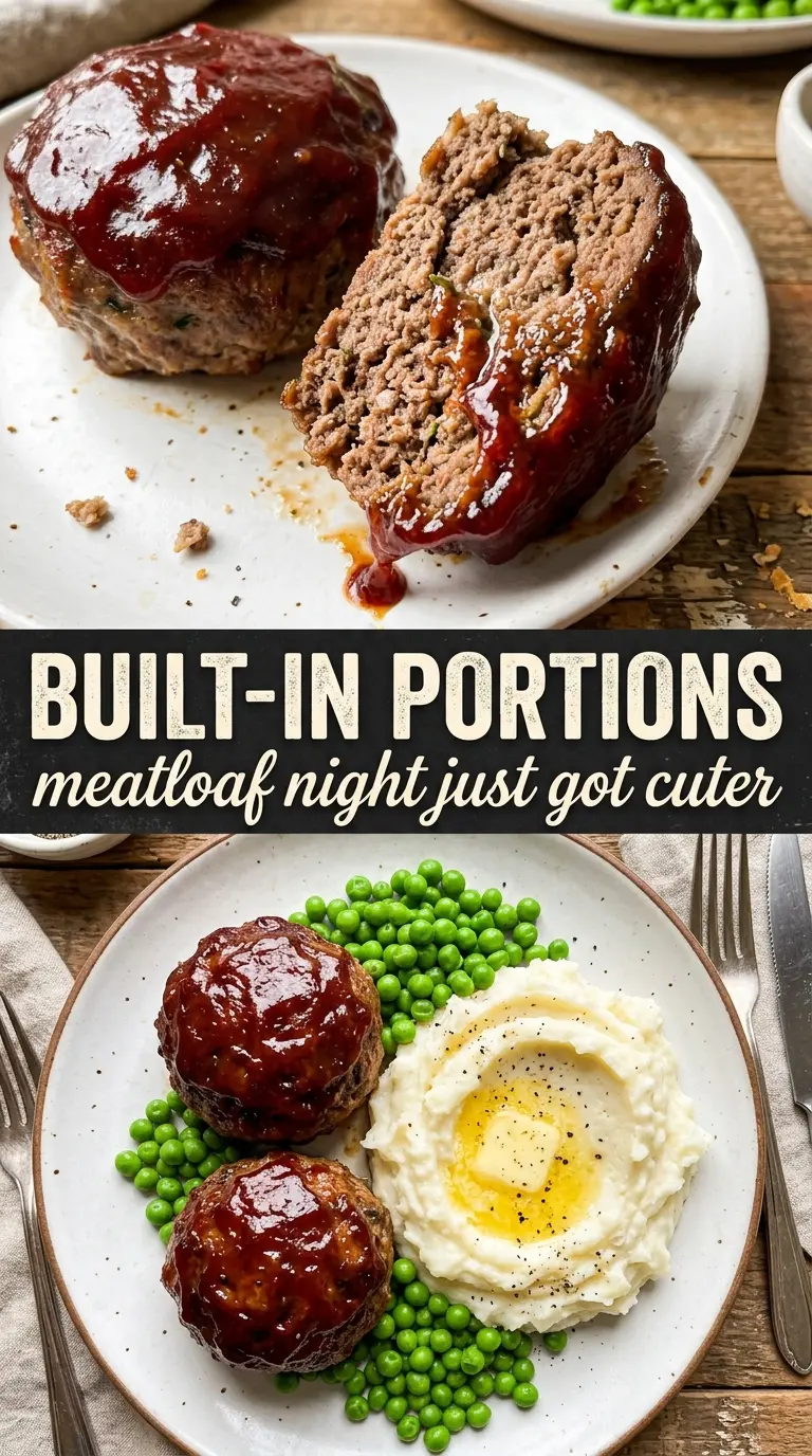 Mini meatloaf juicy caramelized