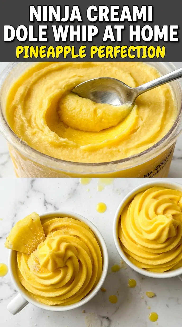Ninja Creami Dole Whip pineapple soft serve