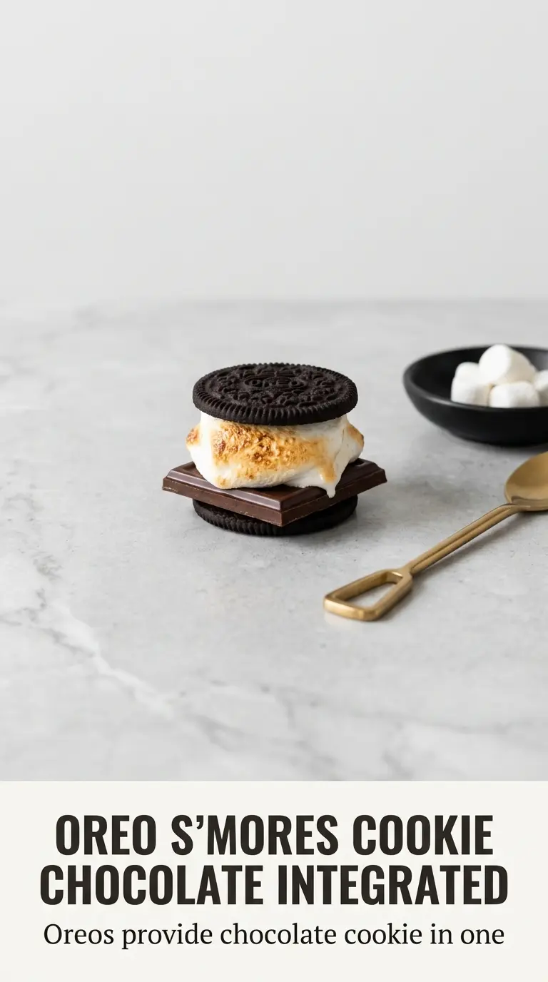 Oreo s'mores gooey campfire treat