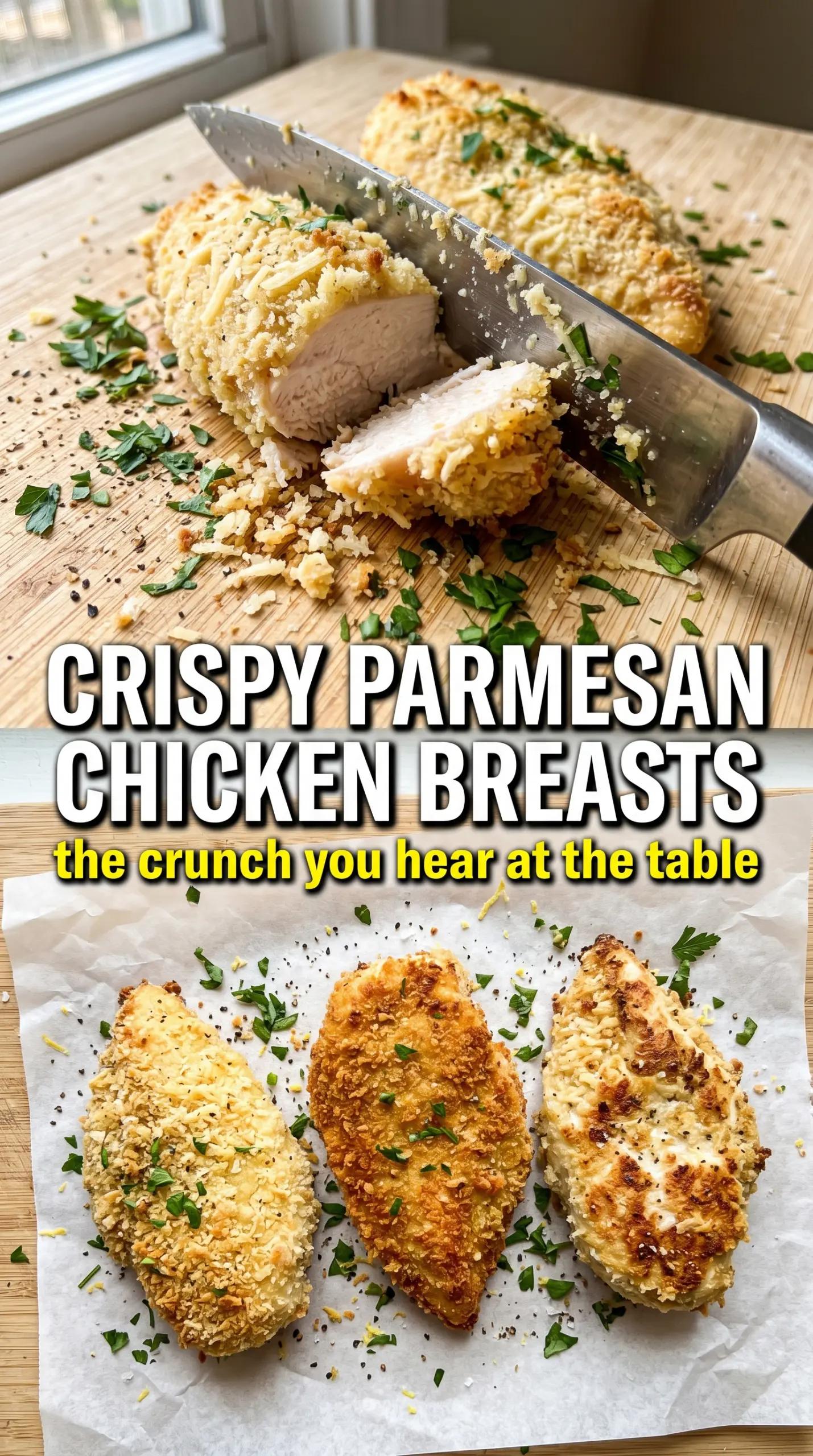 Parmesan Crusted Chicken crispy golden