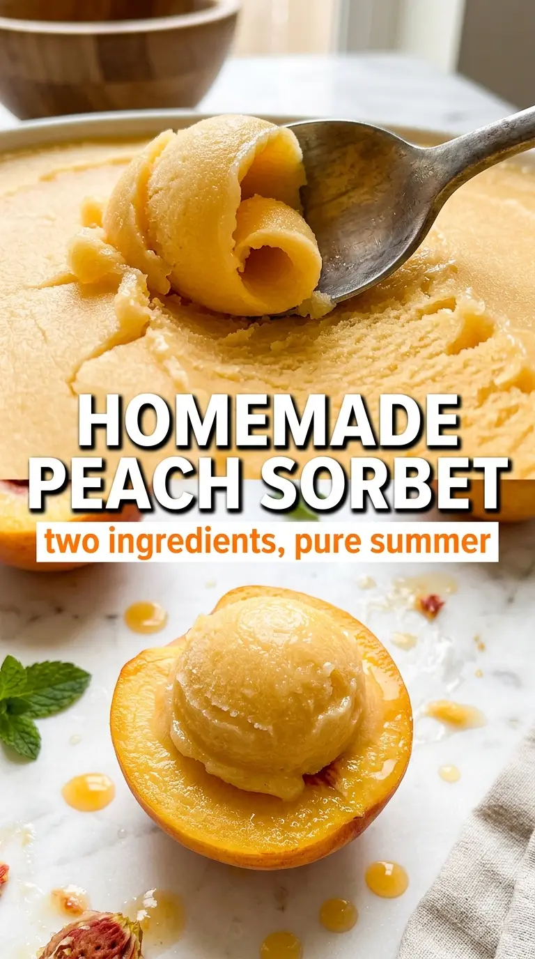 Peach Sorbet golden icy smooth