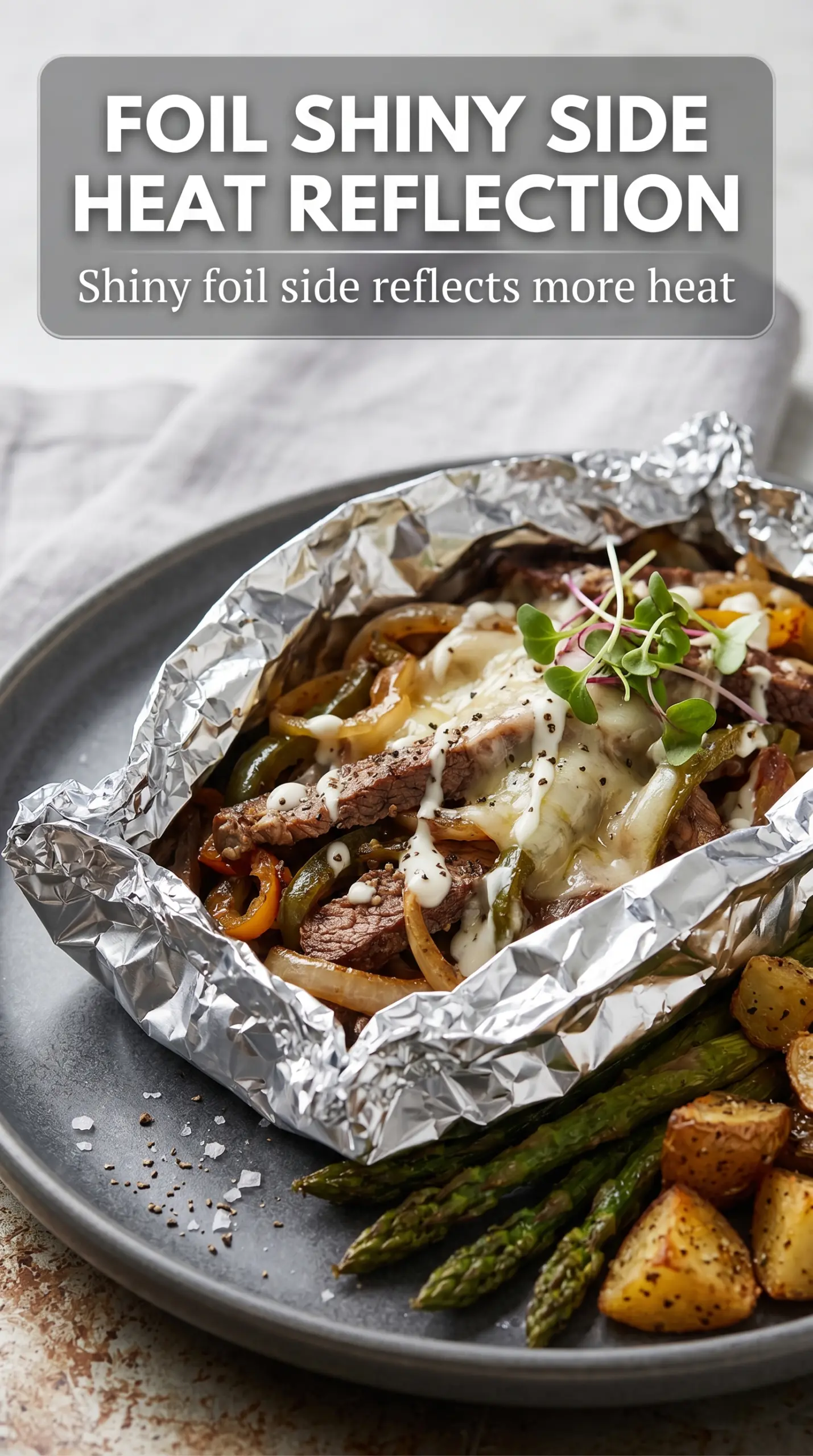 Philly Cheese Steak Foil Packet Dinners melty steak peppers