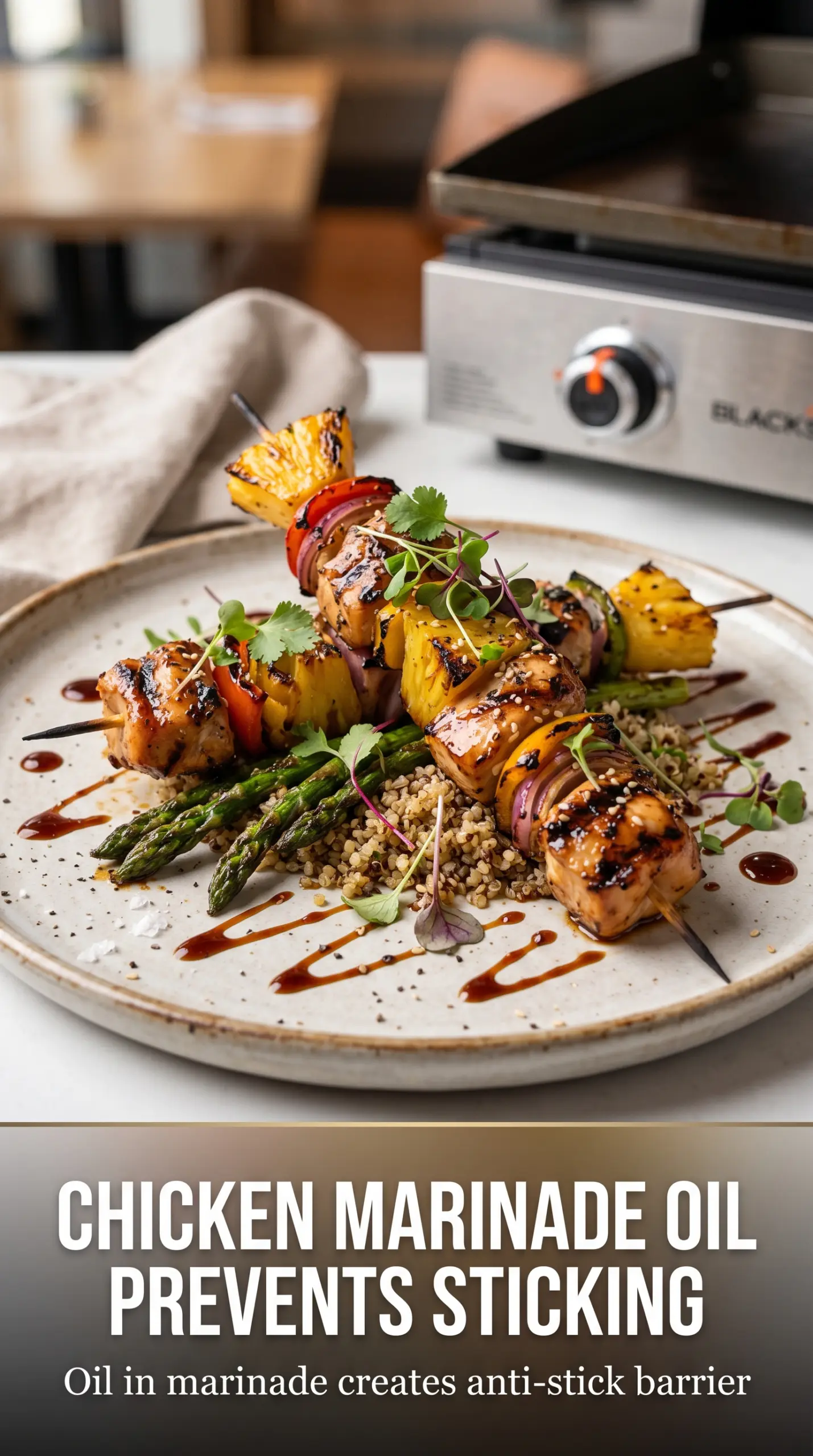 Pineapple Chicken Kabobs grilled tropical skewers