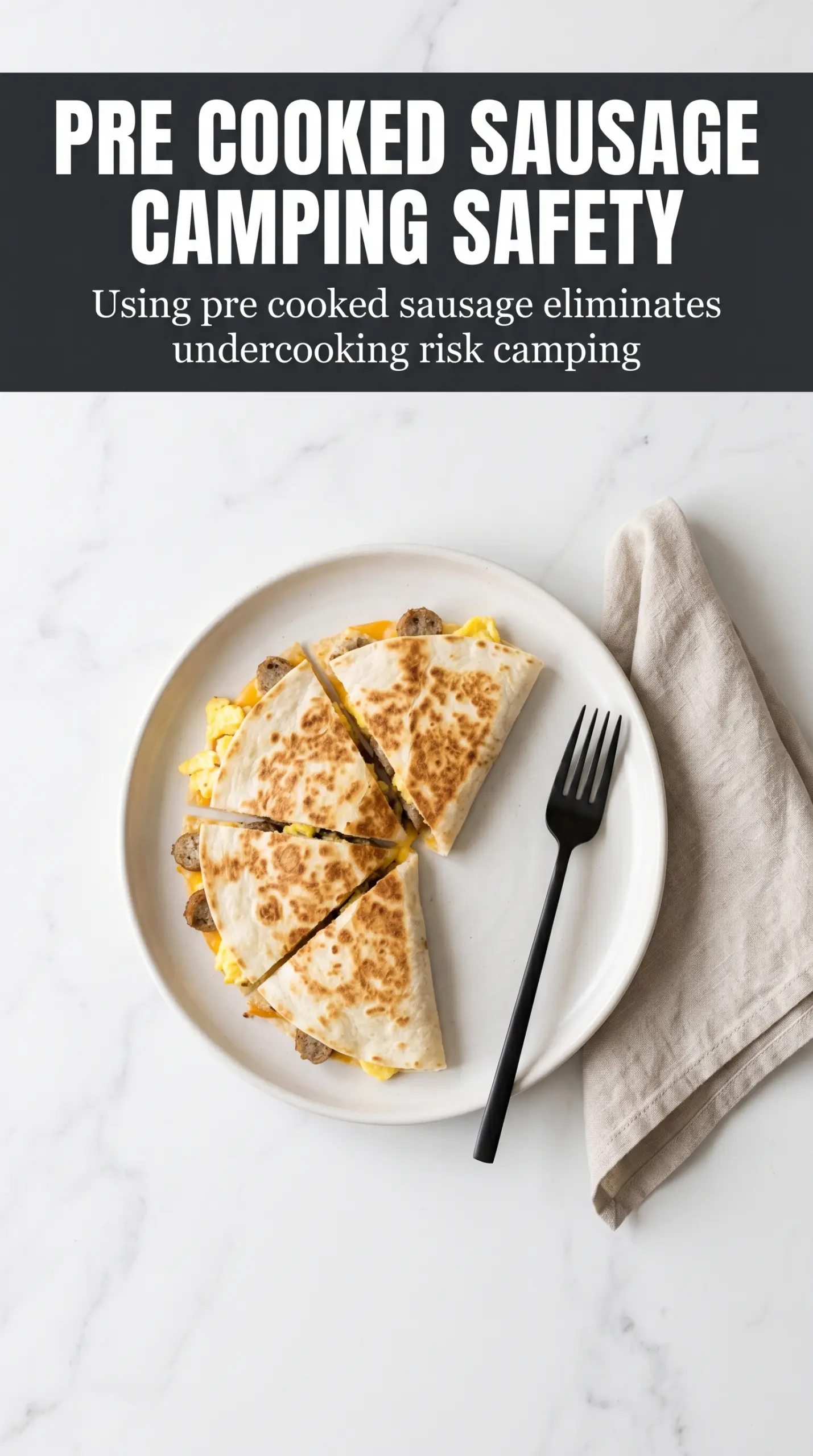 Sausage & Egg Breakfast Quesadilla cheesy breakfast skillet