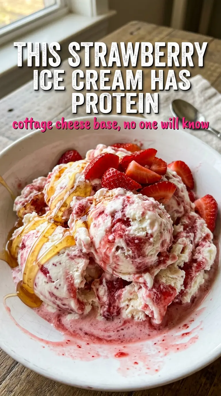 Scoop of homemade ice cream in a bowl
