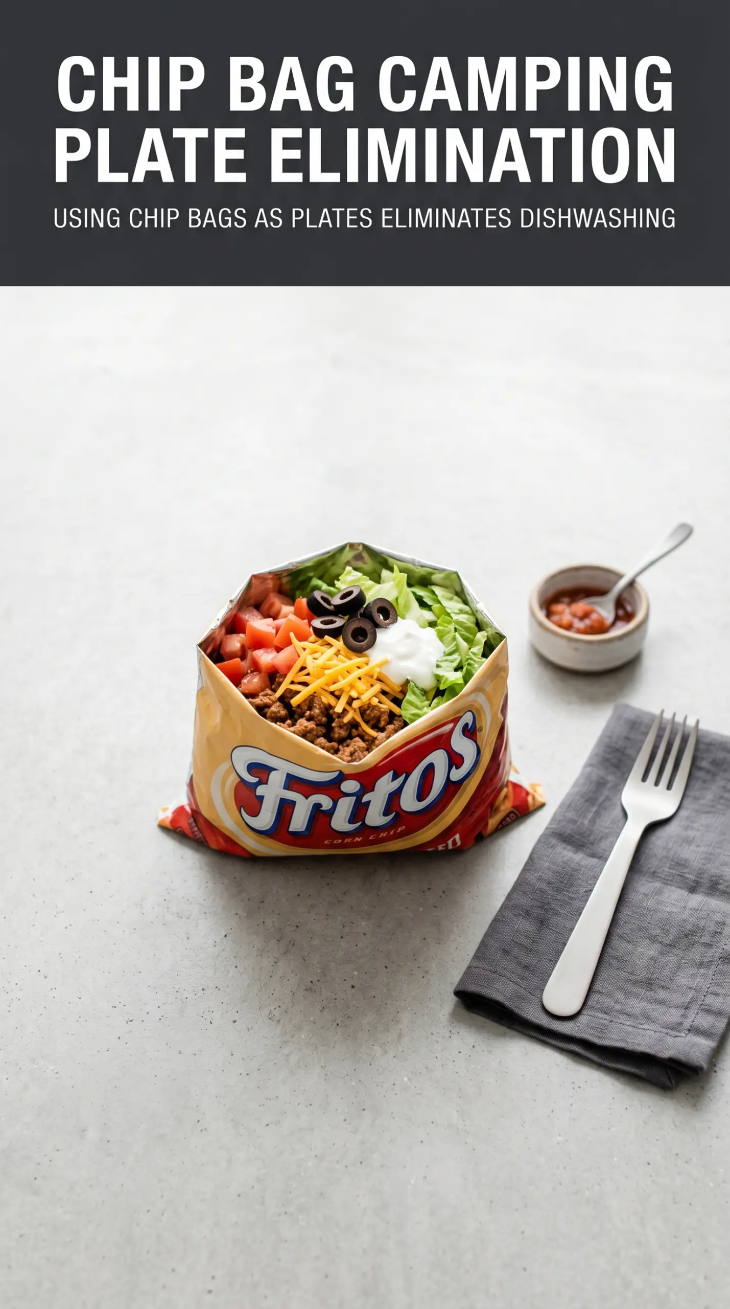 Taco Salad In A Bag crunchy layered toppings
