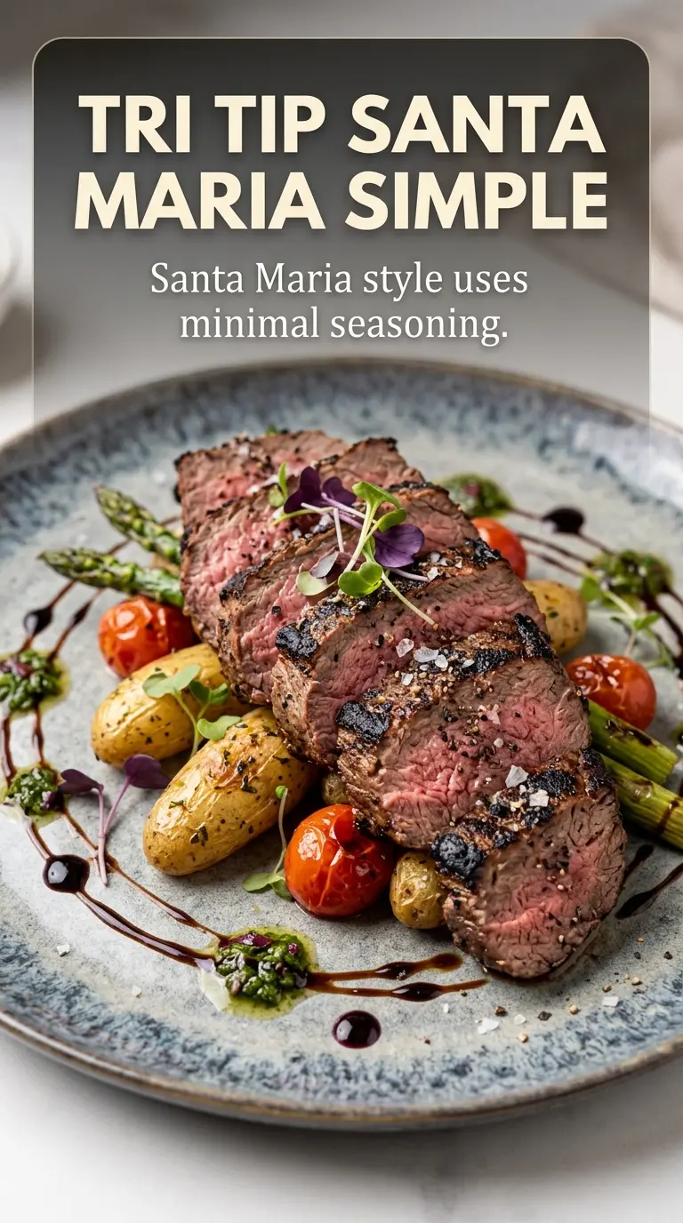Tri-Tip - Grilled or Oven-Roasted crusty seasoned beef
