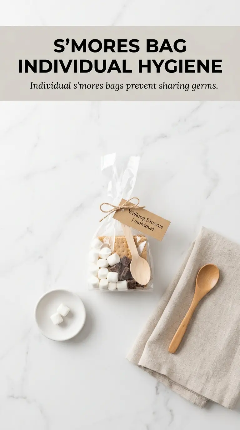 Walking S'mores portable dessert, gooey campfire snack