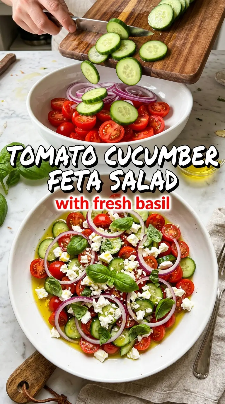 Cucumber Tomato Salad crisp tangy herb