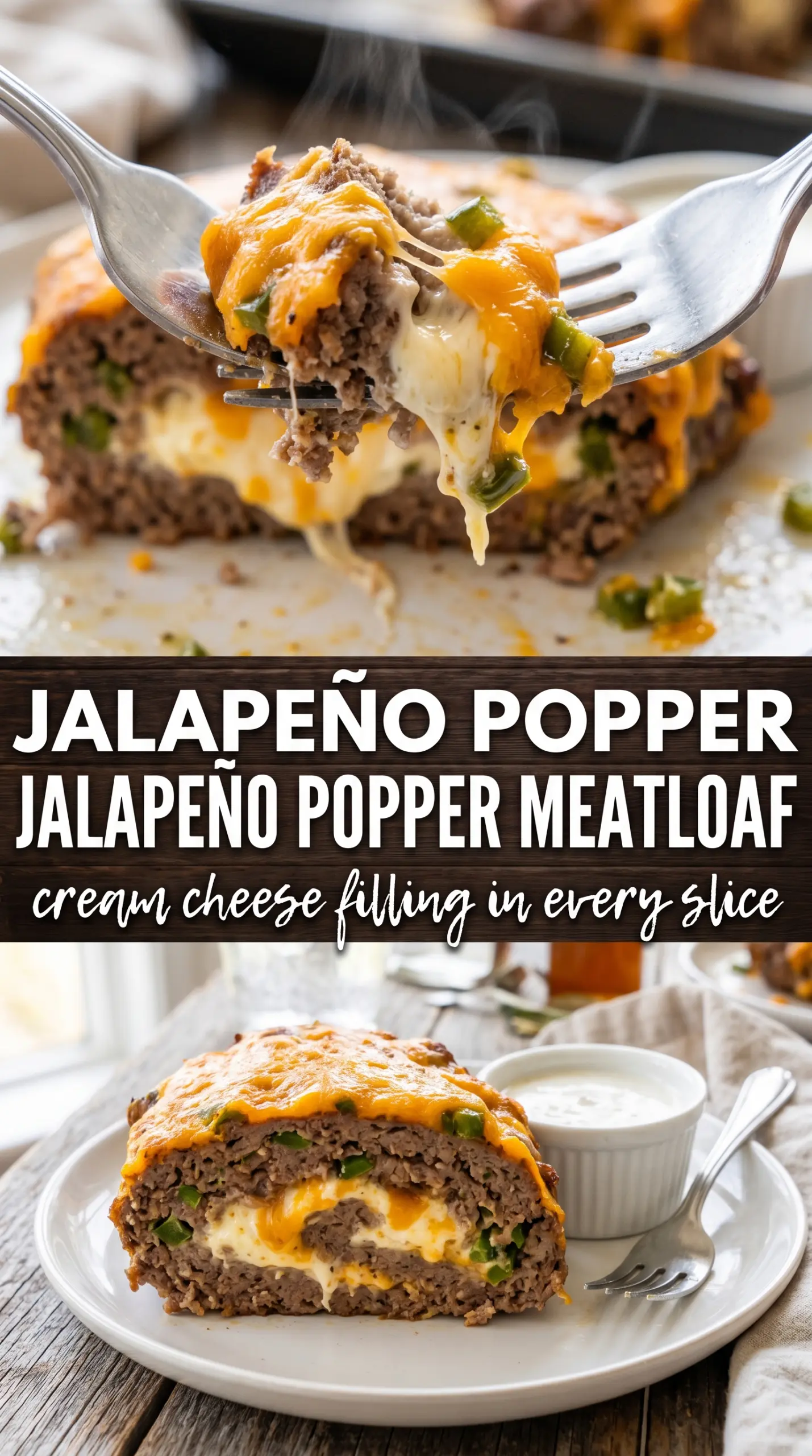 Jalapeño Popper Meatloaf creamy spicy bacon