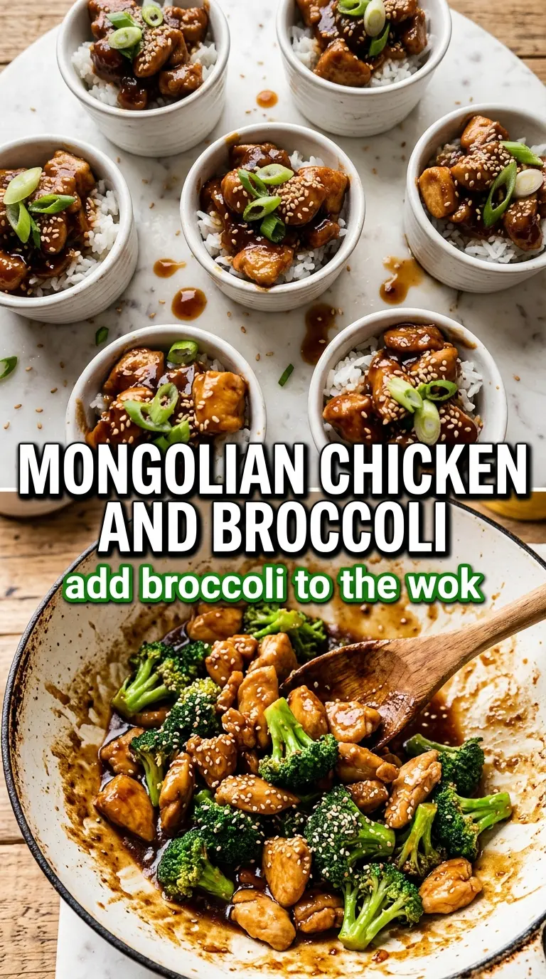 Mongolian chicken sticky glazed