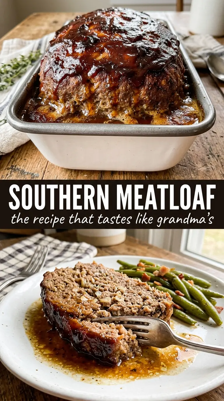 Southern Meatloaf savory glazed