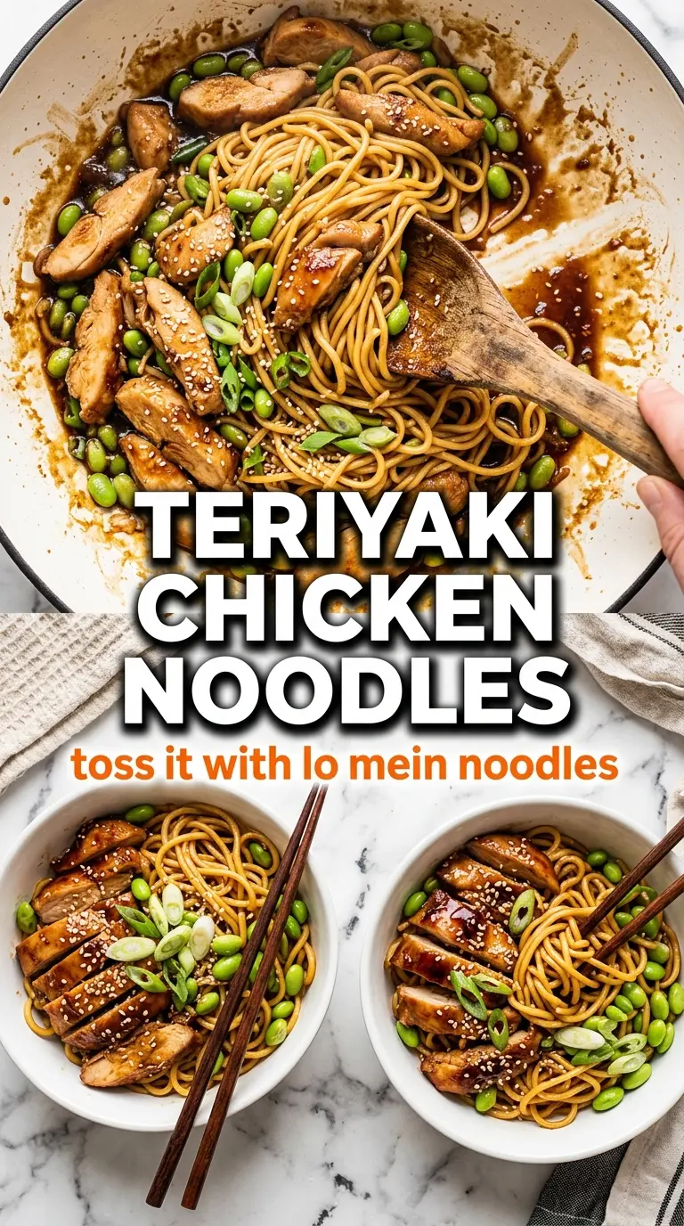 Teriyaki Chicken glossy glazed sesame