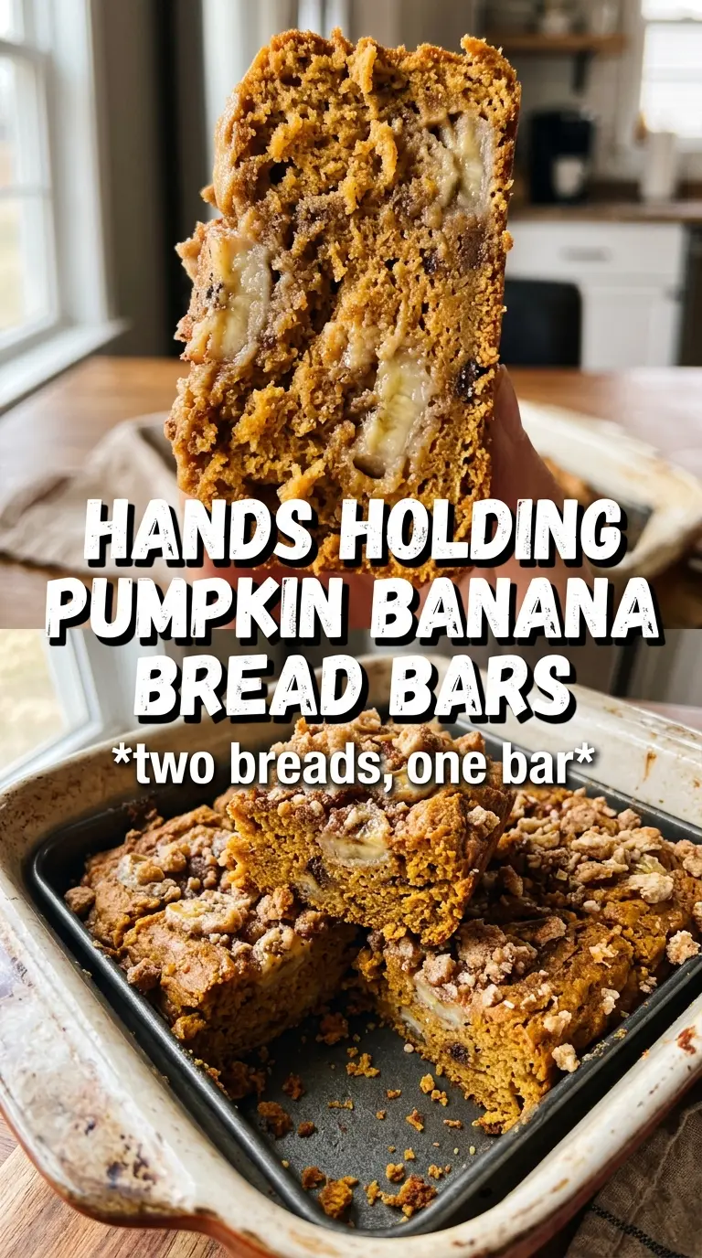 Pumpkin Banana Bread Bars soft glazed bars