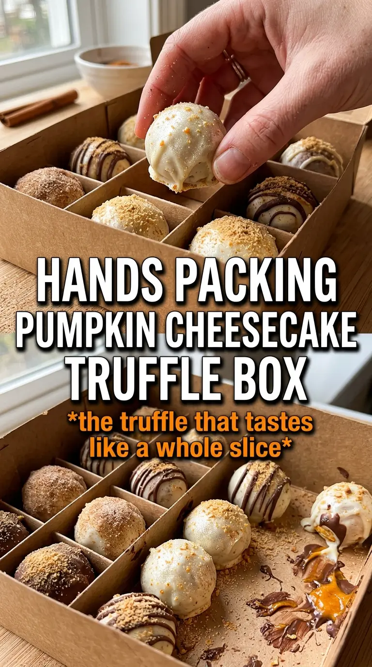 Pumpkin Cheesecake Truffles creamy spiced
