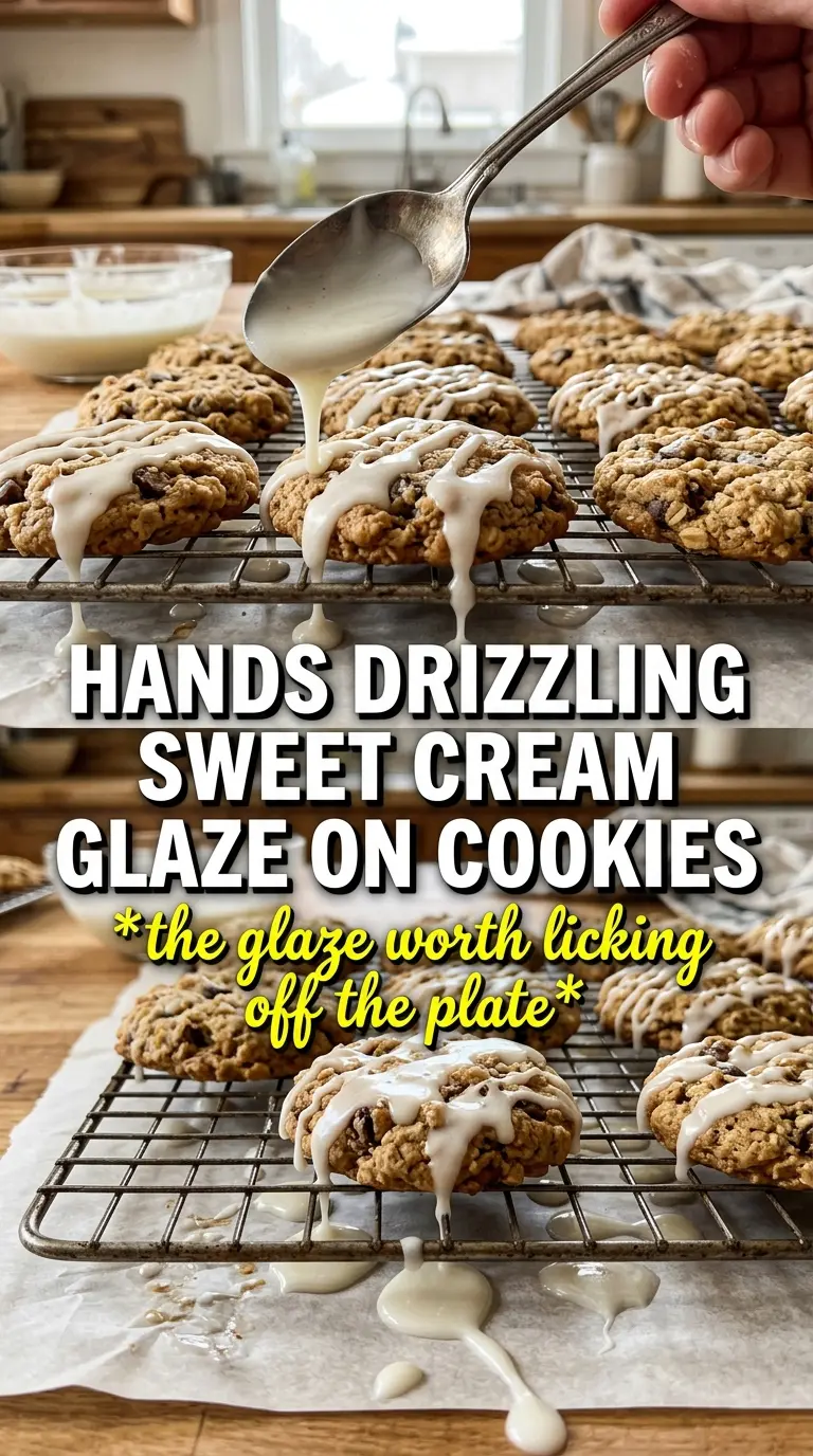 Pumpkin Cookies With Sweet Cream Glaze soft glazed cinnamon