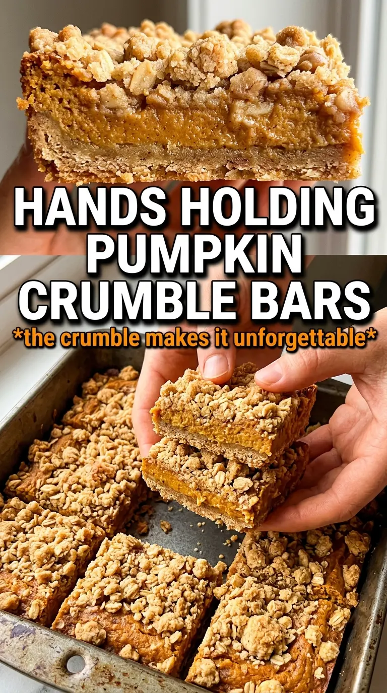 Pumpkin Crumble Bars golden oat crumble pumpkin