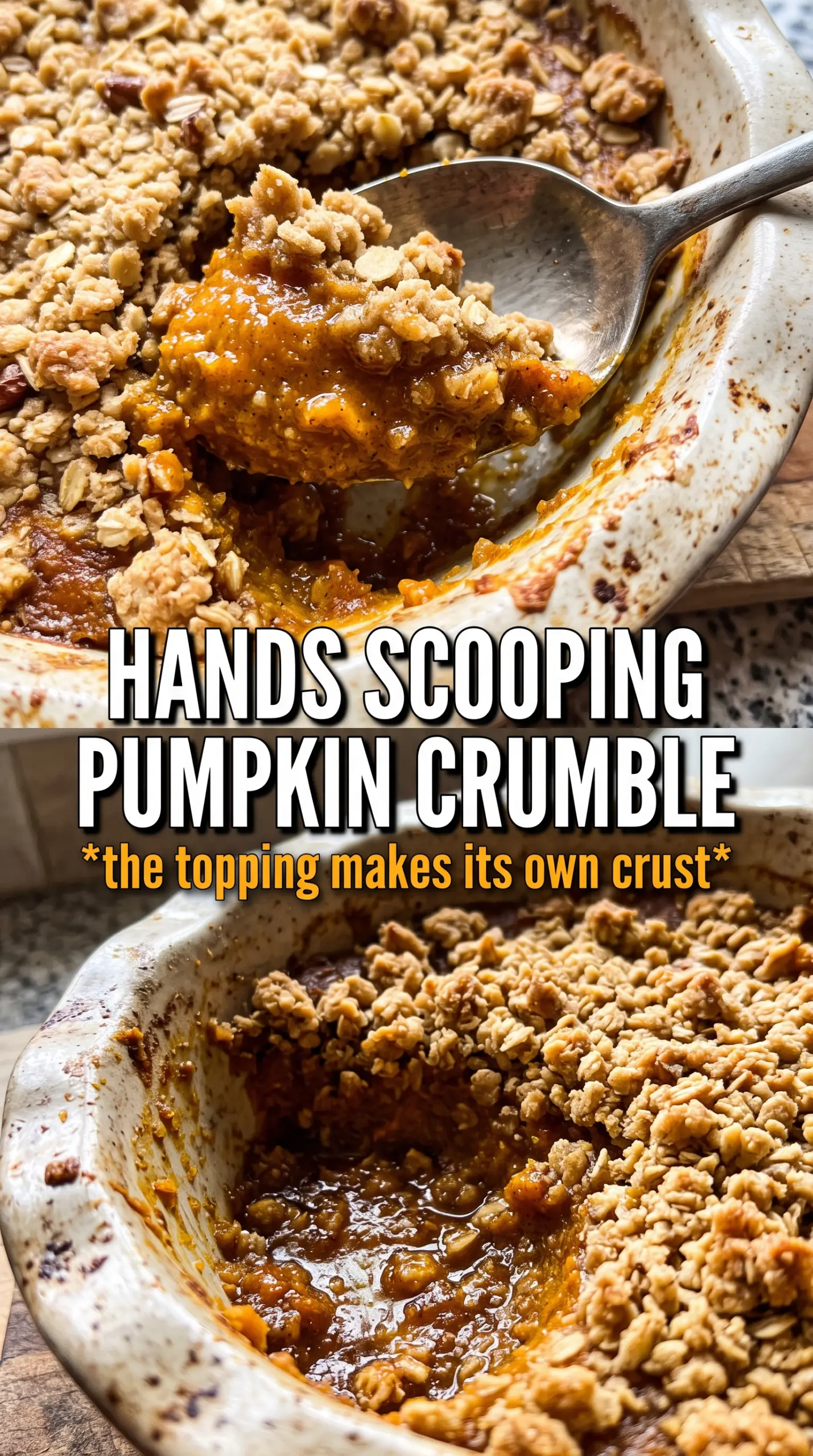 Pumpkin Crumble creamy oat topping