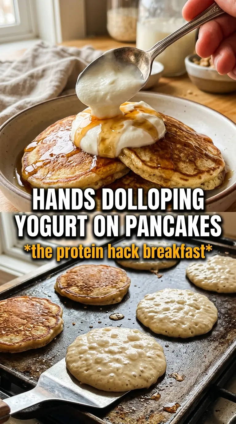 Pumpkin Greek Yogurt Pancakes fluffy golden