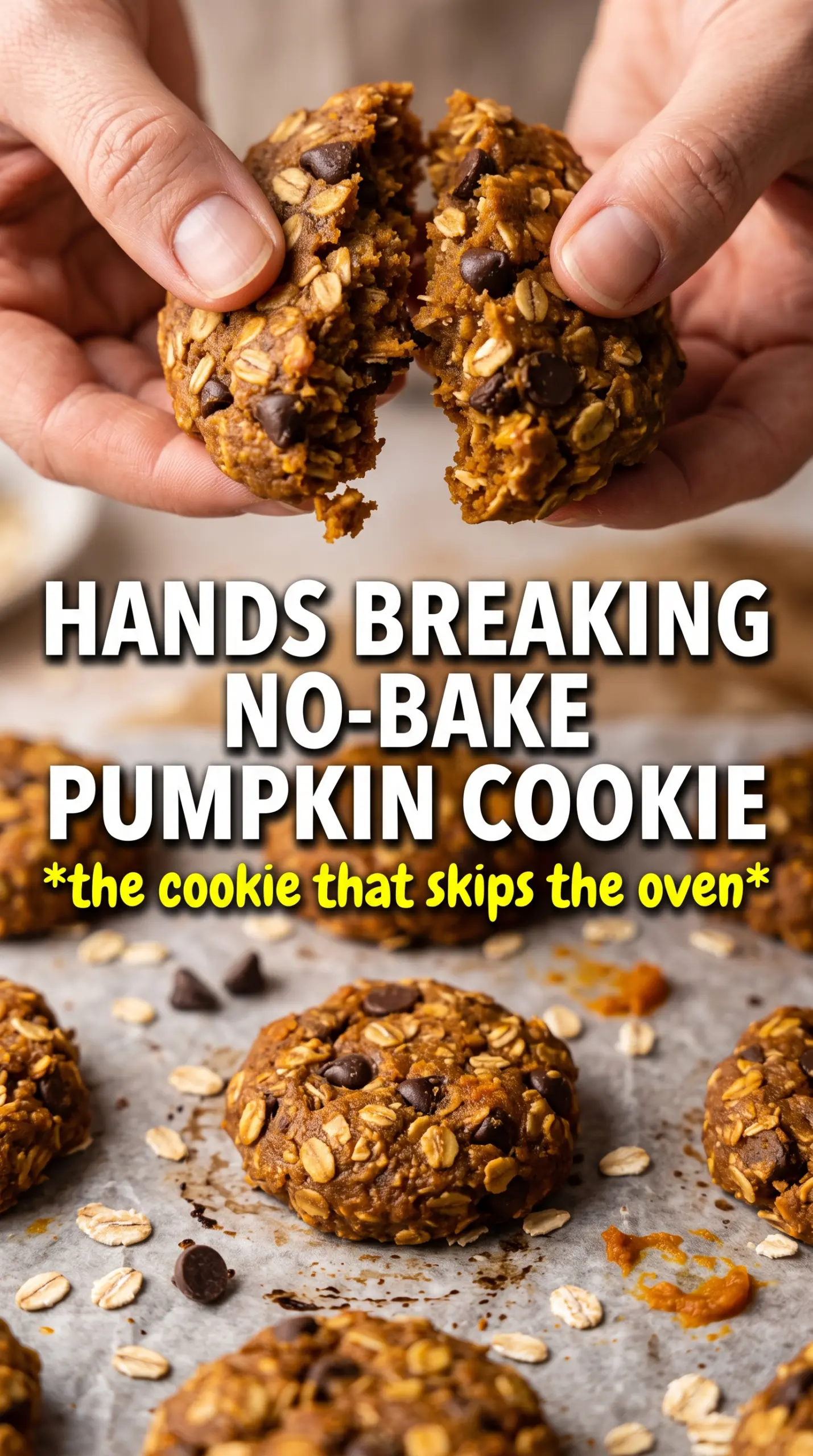 Pumpkin No Bake Cookies golden spice