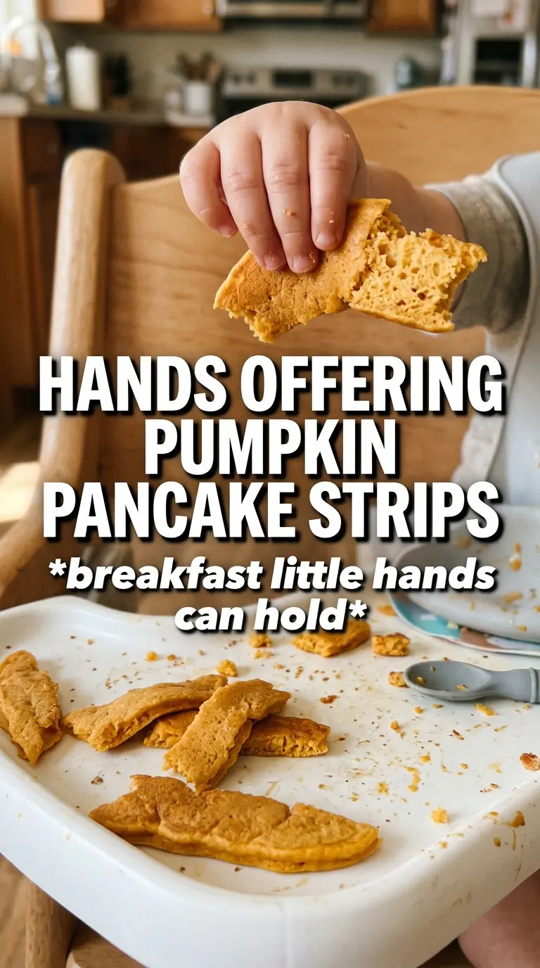 Pumpkin Pancakes for Baby and Toddler soft golden mini pancakes