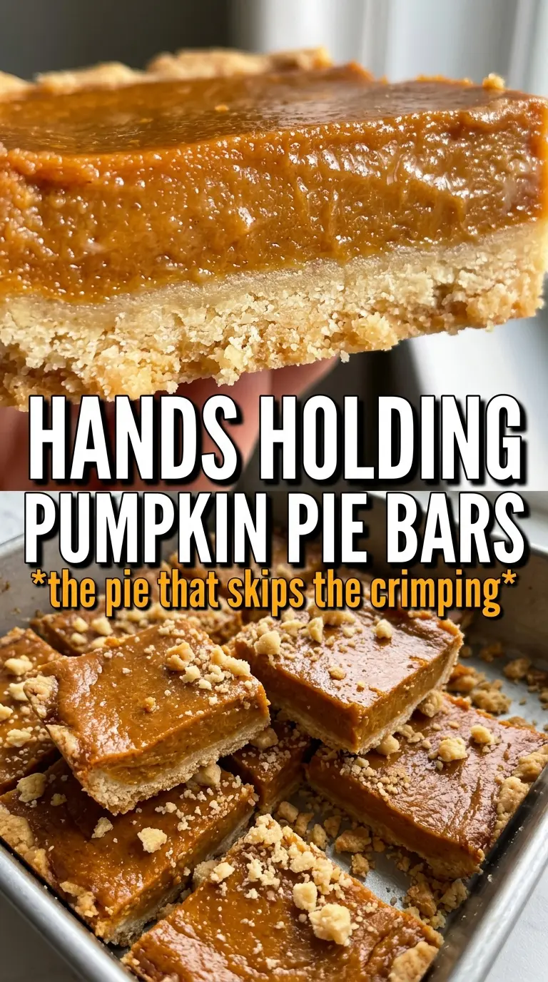 Pumpkin Pie Bars creamy spiced shortbread