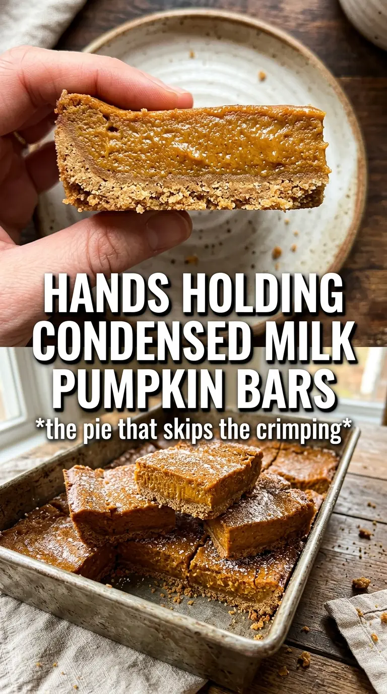 Pumpkin Pie Bars With Sweetened Condensed Milk creamy shortbread