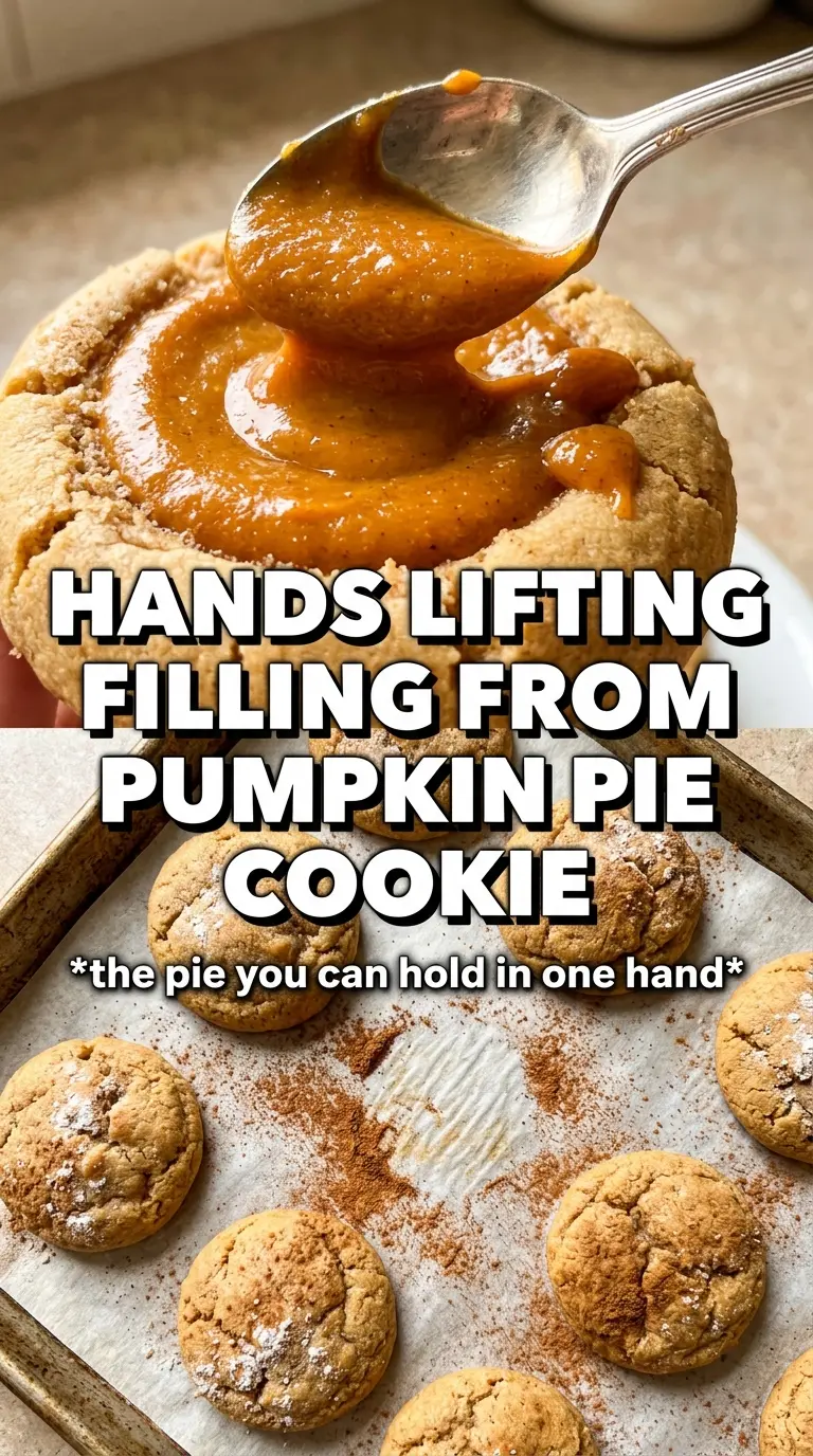 Pumpkin Pie Cookies creamy custard, flaky pastry, whipped cream