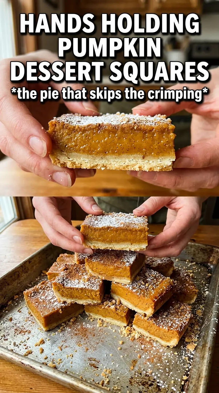 Pumpkin Pie Dessert Squares creamy cinnamon