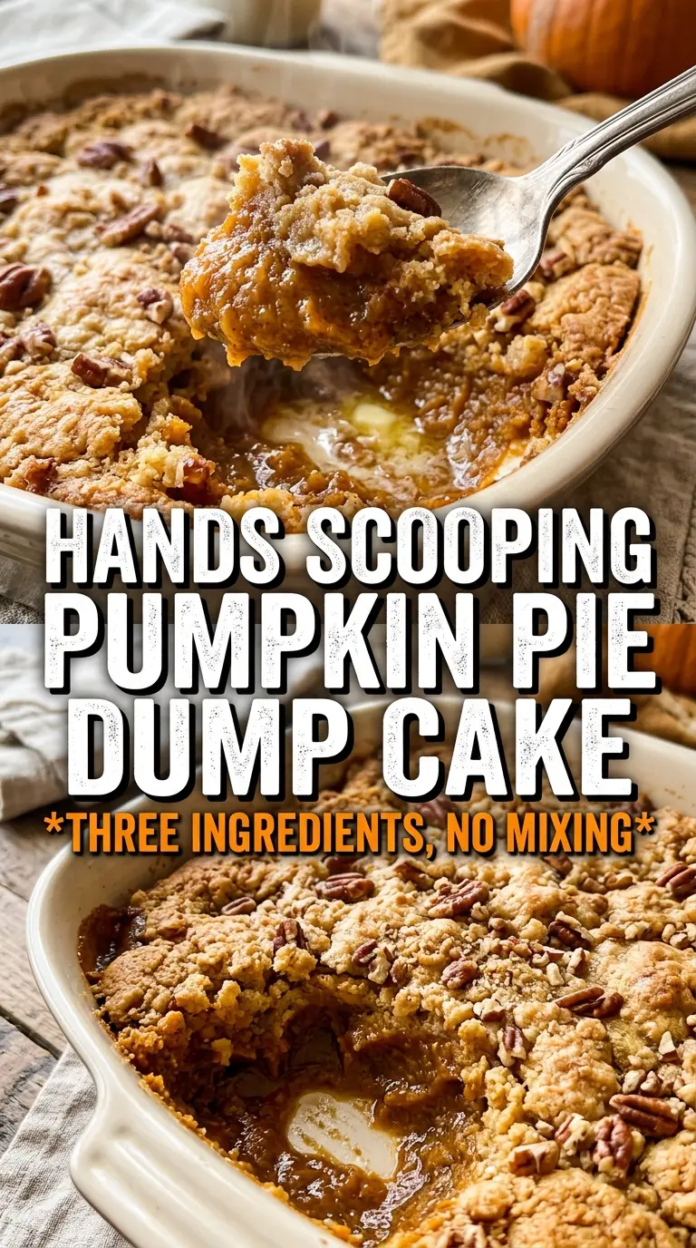 Pumpkin Pie Dump Cake creamy spiced buttery