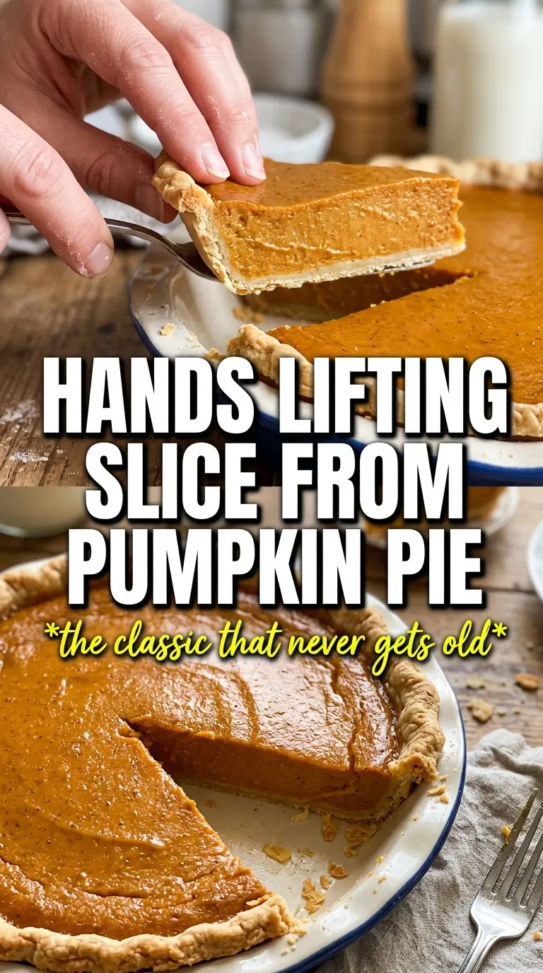 Pumpkin Pie silky custard, flaky crust, classic spice