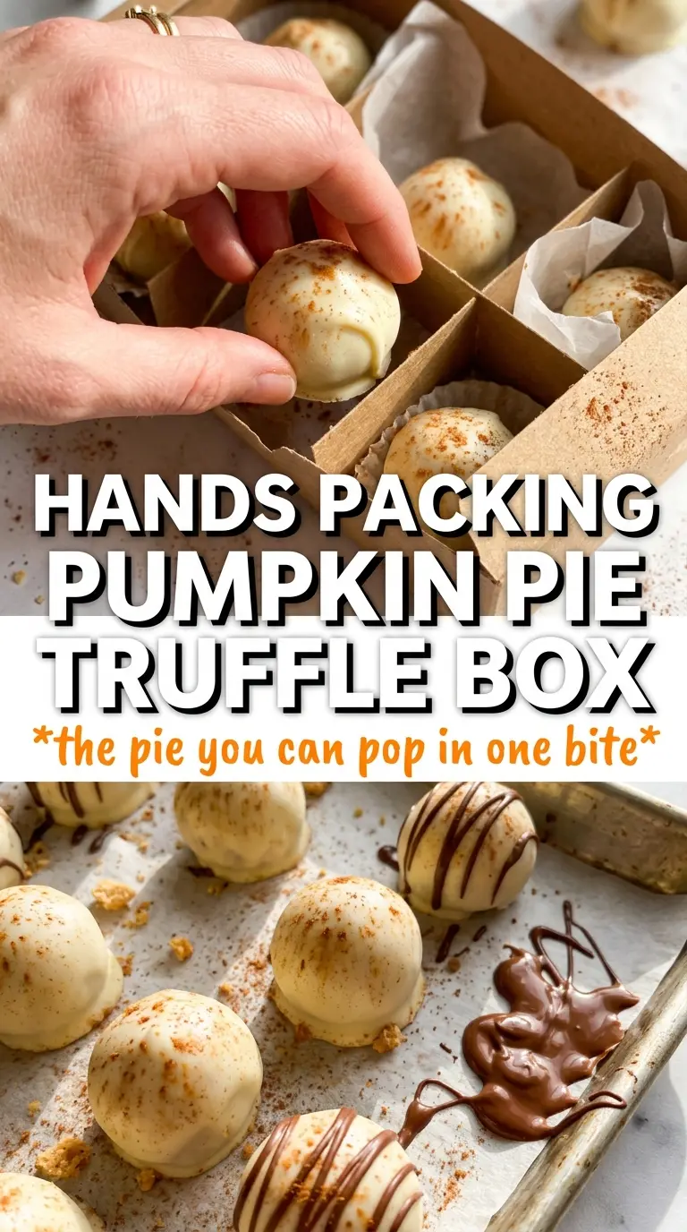 Pumpkin Pie Truffles creamy chocolate-dipped