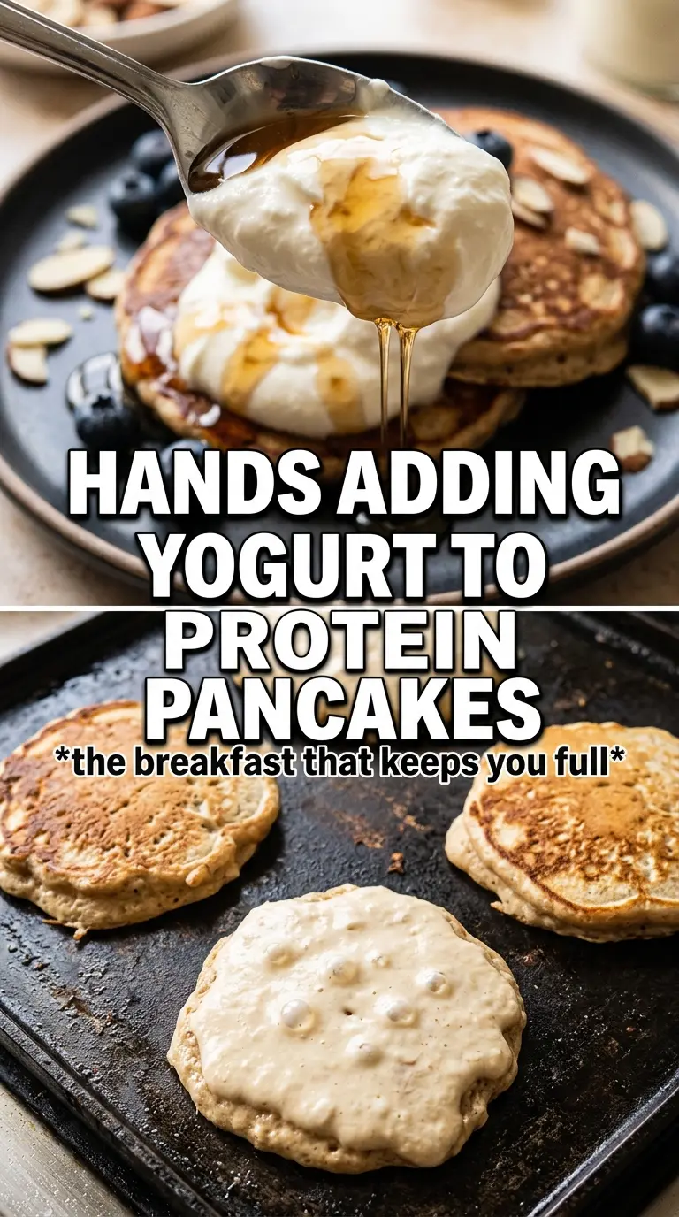 Pumpkin Protein Pancakes thick golden stacked