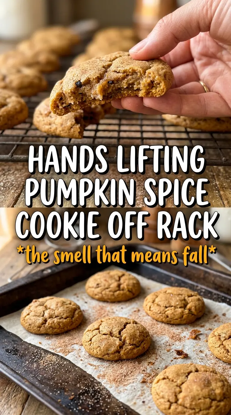 Pumpkin spice cookies warm glazed