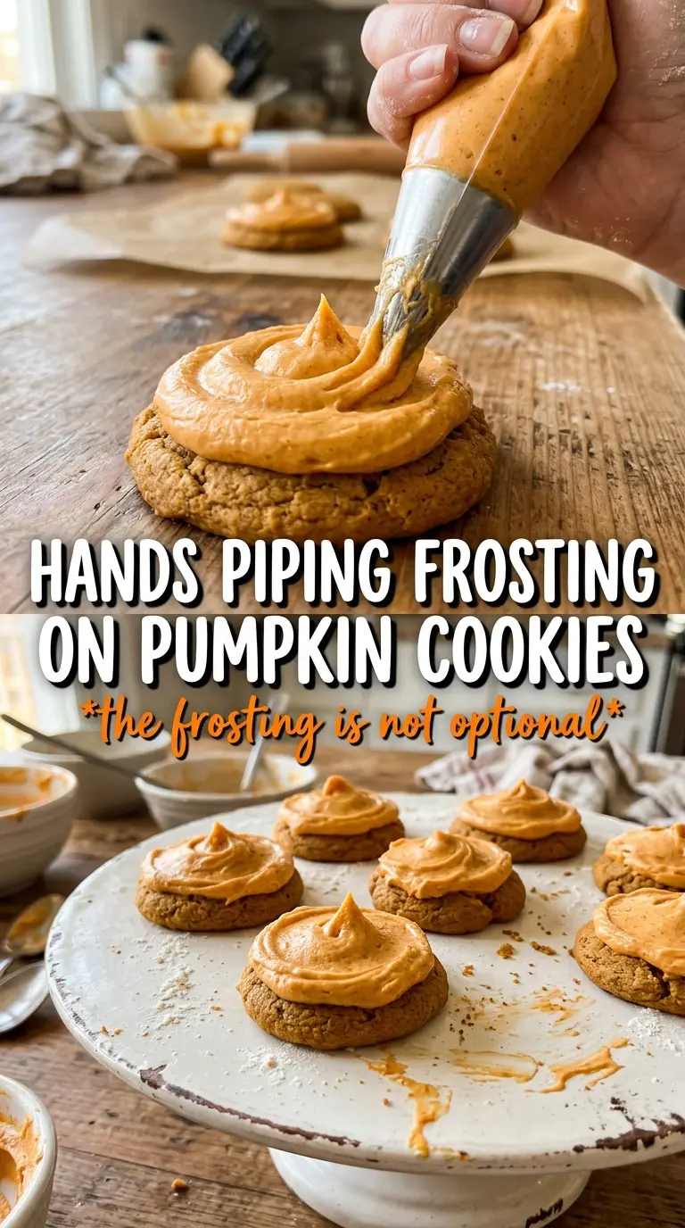 Pumpkin Sugar Cookies With Cream Cheese Frosting soft cinnamon frosted