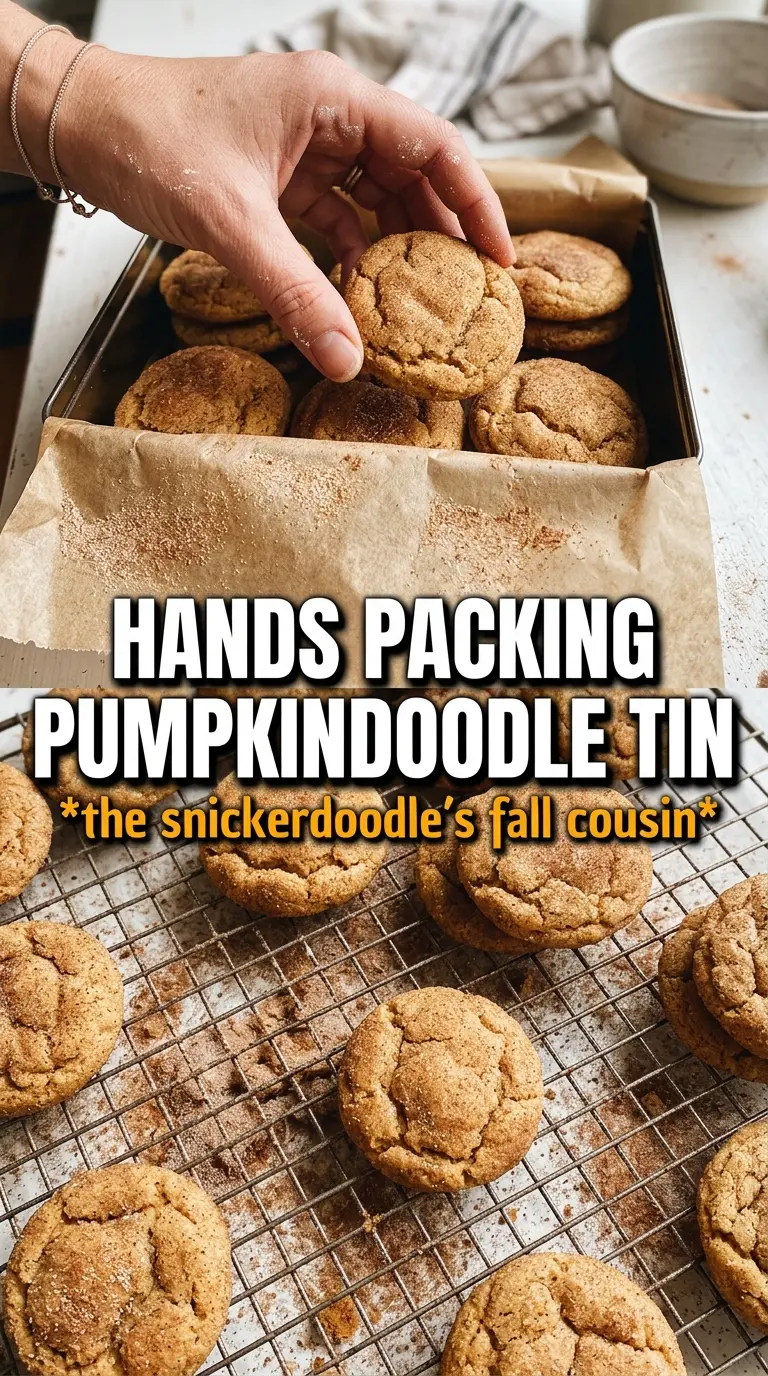 Pumpkindoodle Cookies crinkled cinnamon-sugar pumpkin spice
