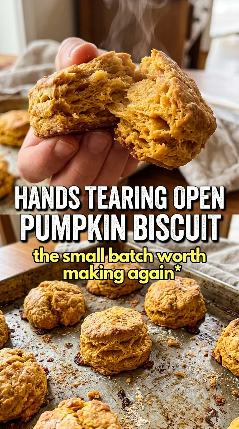 Small Batch Pumpkin Biscuits flaky tender pumpkin